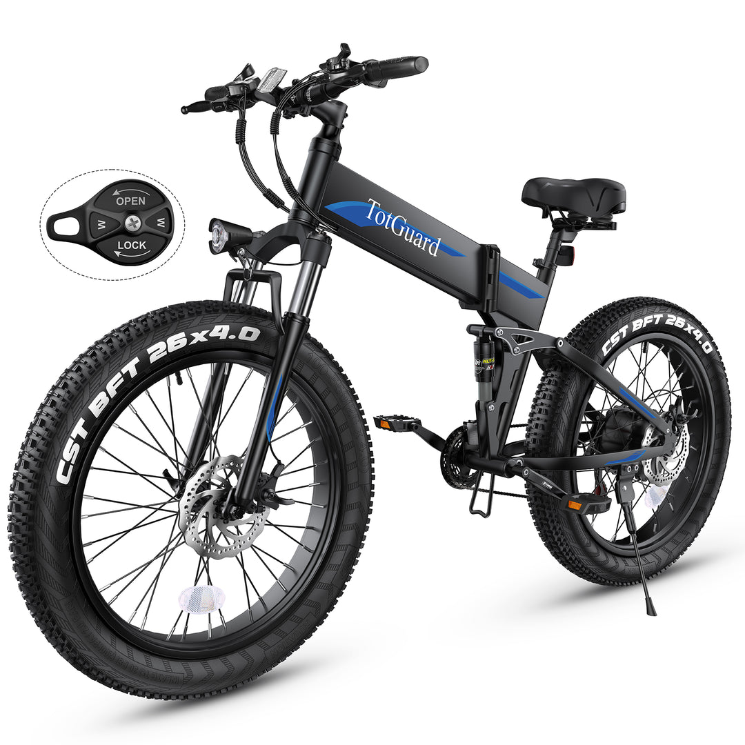 Wooken T-268 All Terrain Folding Fat Tire Electric Bike Wooken