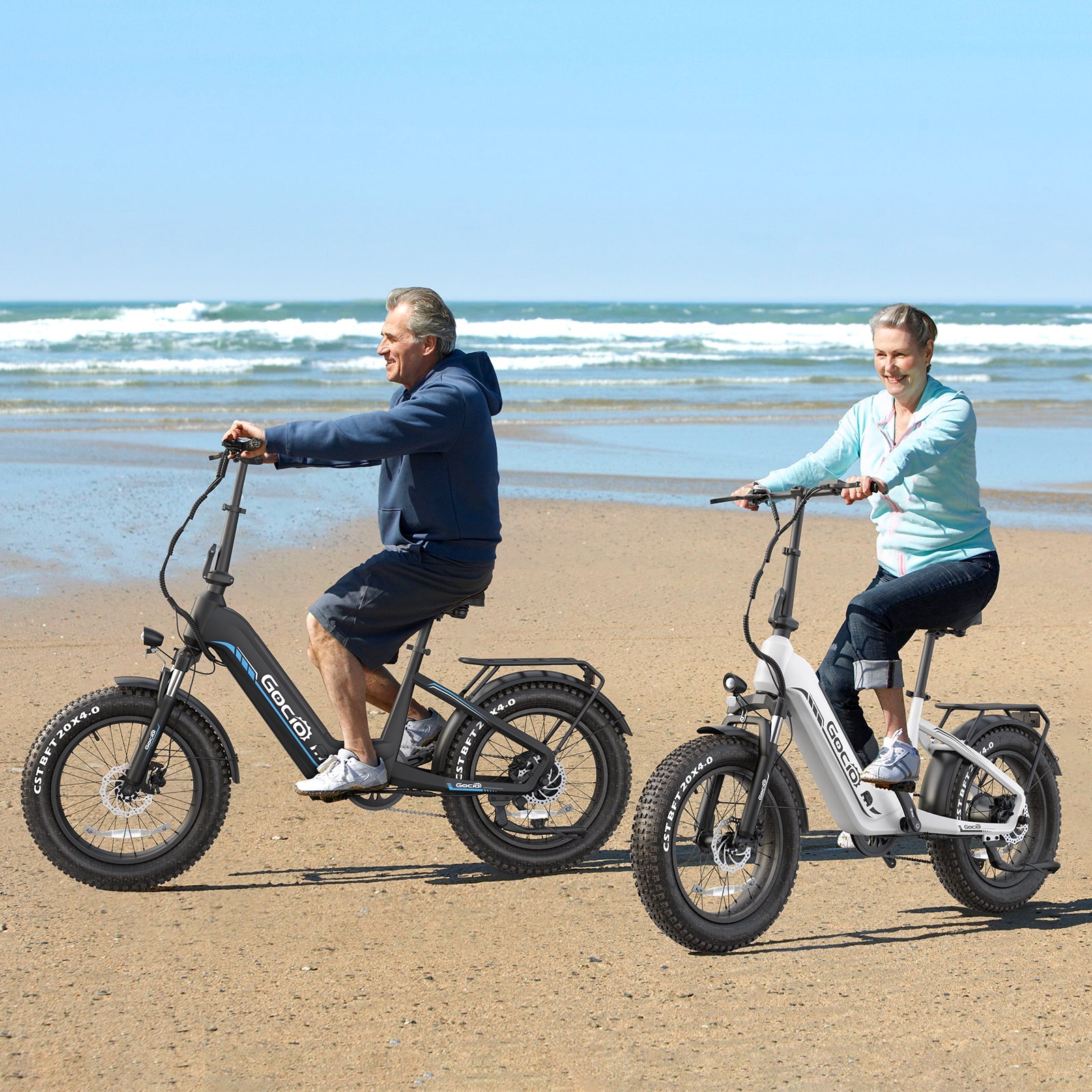 Gocio Electric Bike for Adults, Peak 1025W Mountain E Bike, 48V 13AH Removable Lithium-Ion Battery Ebikes, 20"x4.0" Fat Tire Electric Bicycles, 3A Fast Charge, up to 60 Miles Man Woman UL2849 - GOCIO