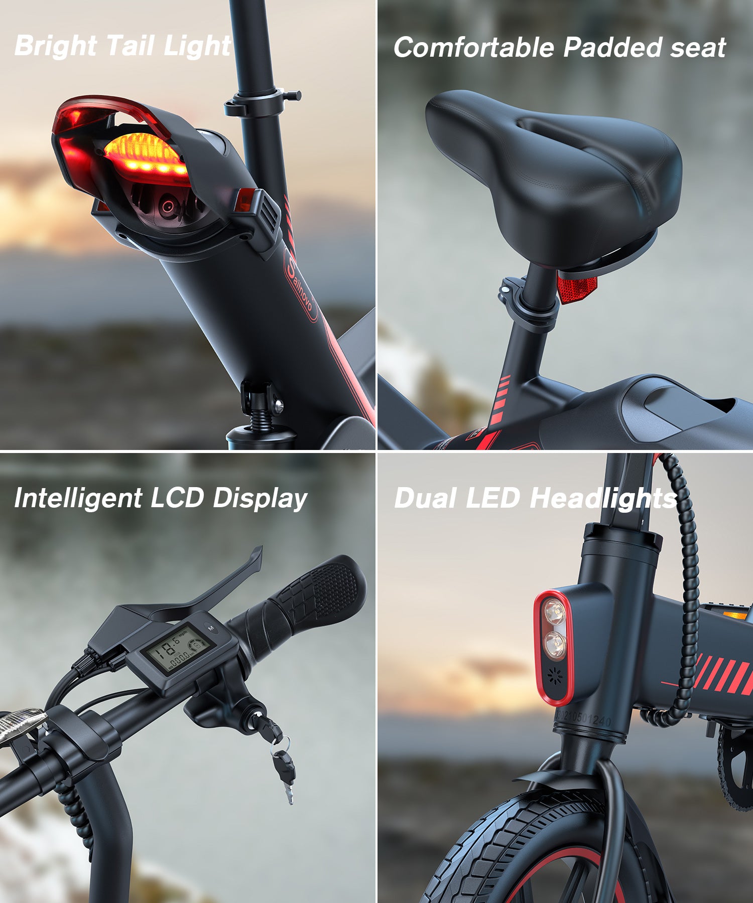 Wooken Y1-14 Urban Commuter Folding Electric Bike Wooken
