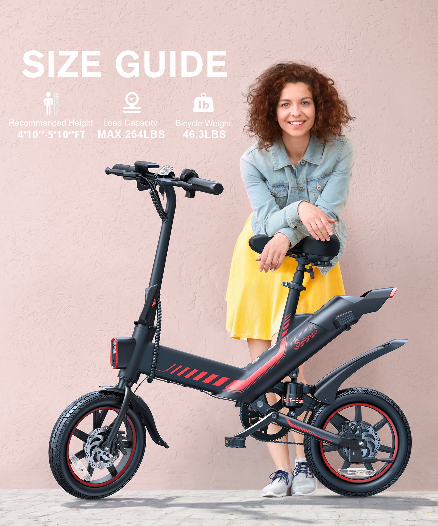 Wooken Y1-14 Urban Commuter Folding Electric Bike Wooken