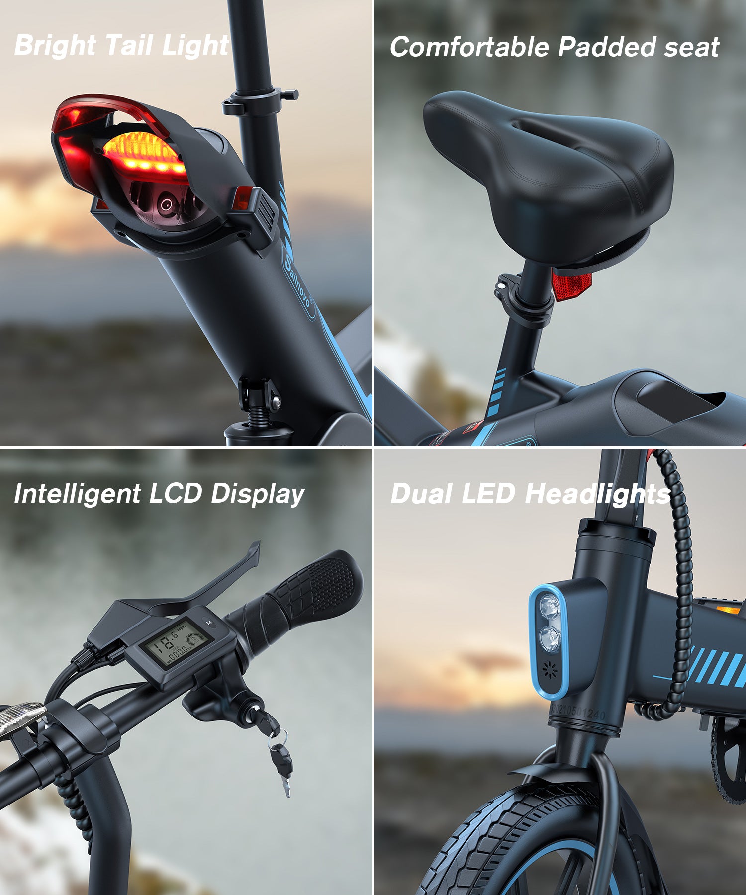 Wooken Y1-14 Urban Commuter Folding Electric Bike Wooken