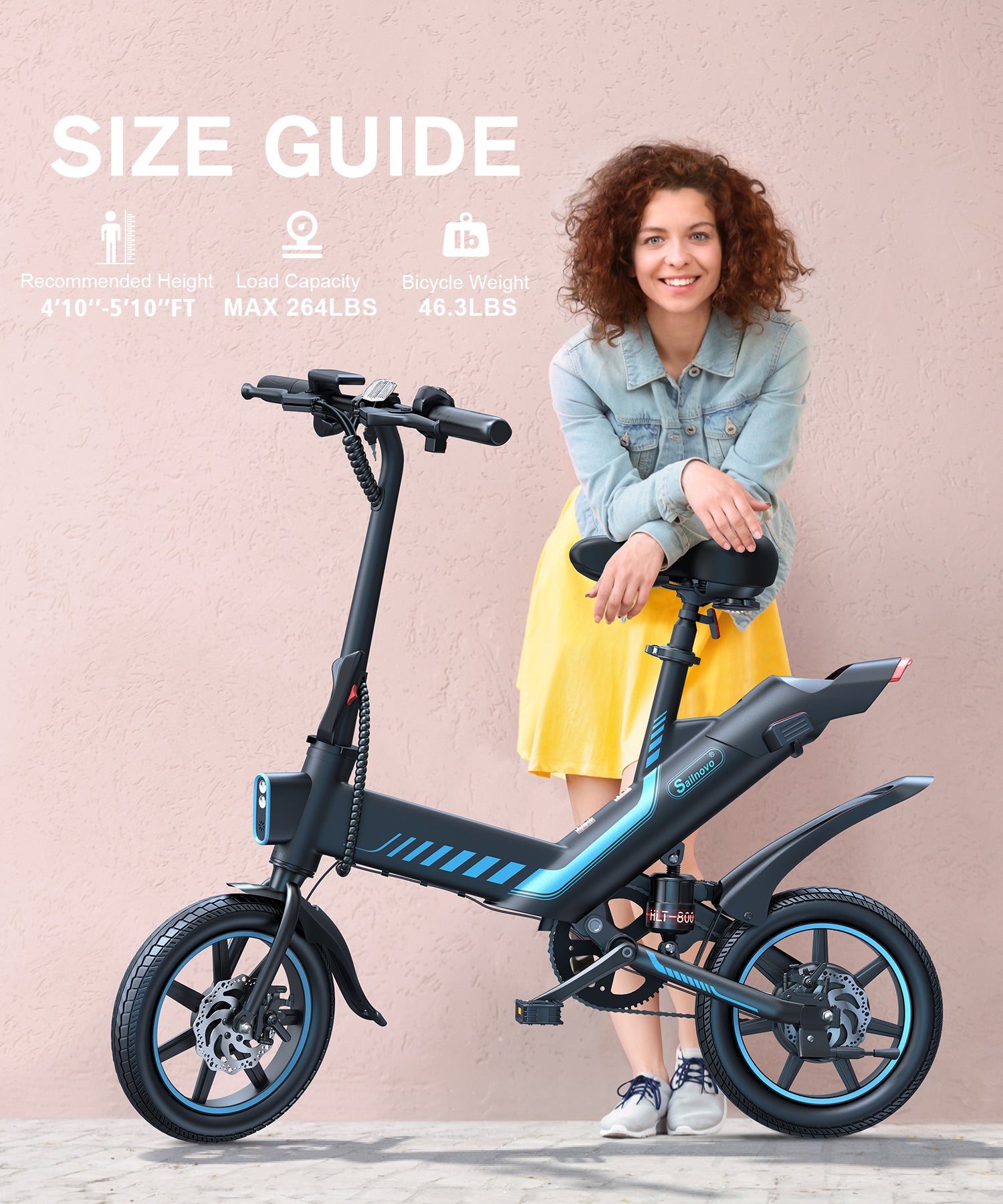 Wooken Y1-14 Urban Commuter Folding Electric Bike Wooken