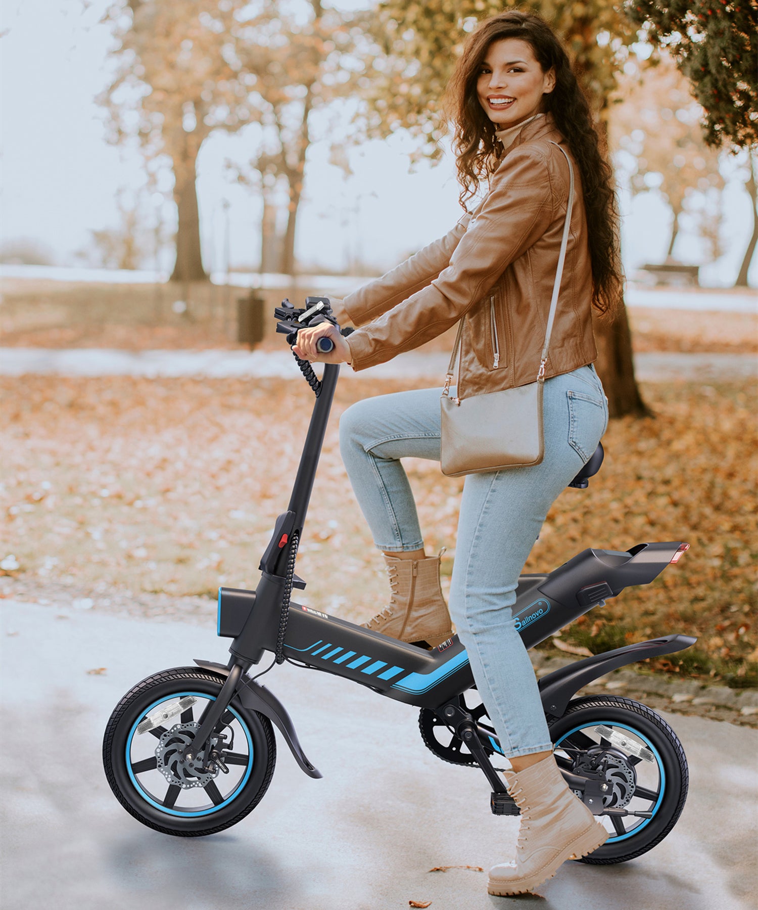 Wooken Y1-14 Urban Commuter Folding Electric Bike Wooken