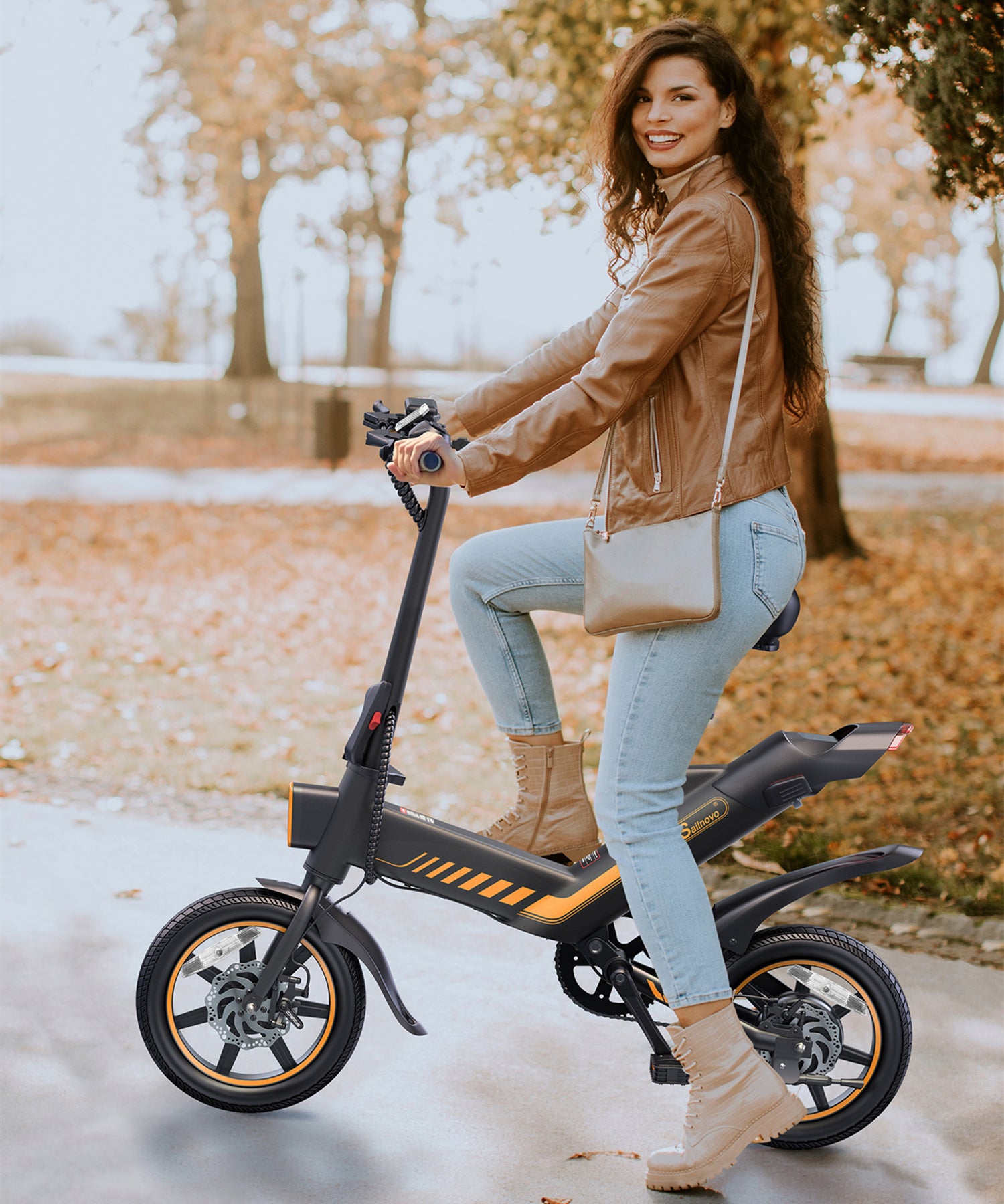 Wooken Y1-14 Urban Commuter Folding Electric Bike Wooken