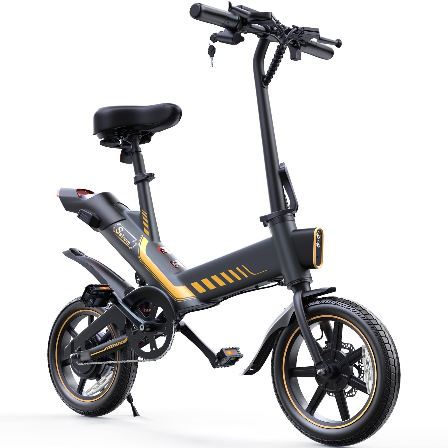 Wooken Y1-14 Urban Commuter Folding Electric Bike Wooken