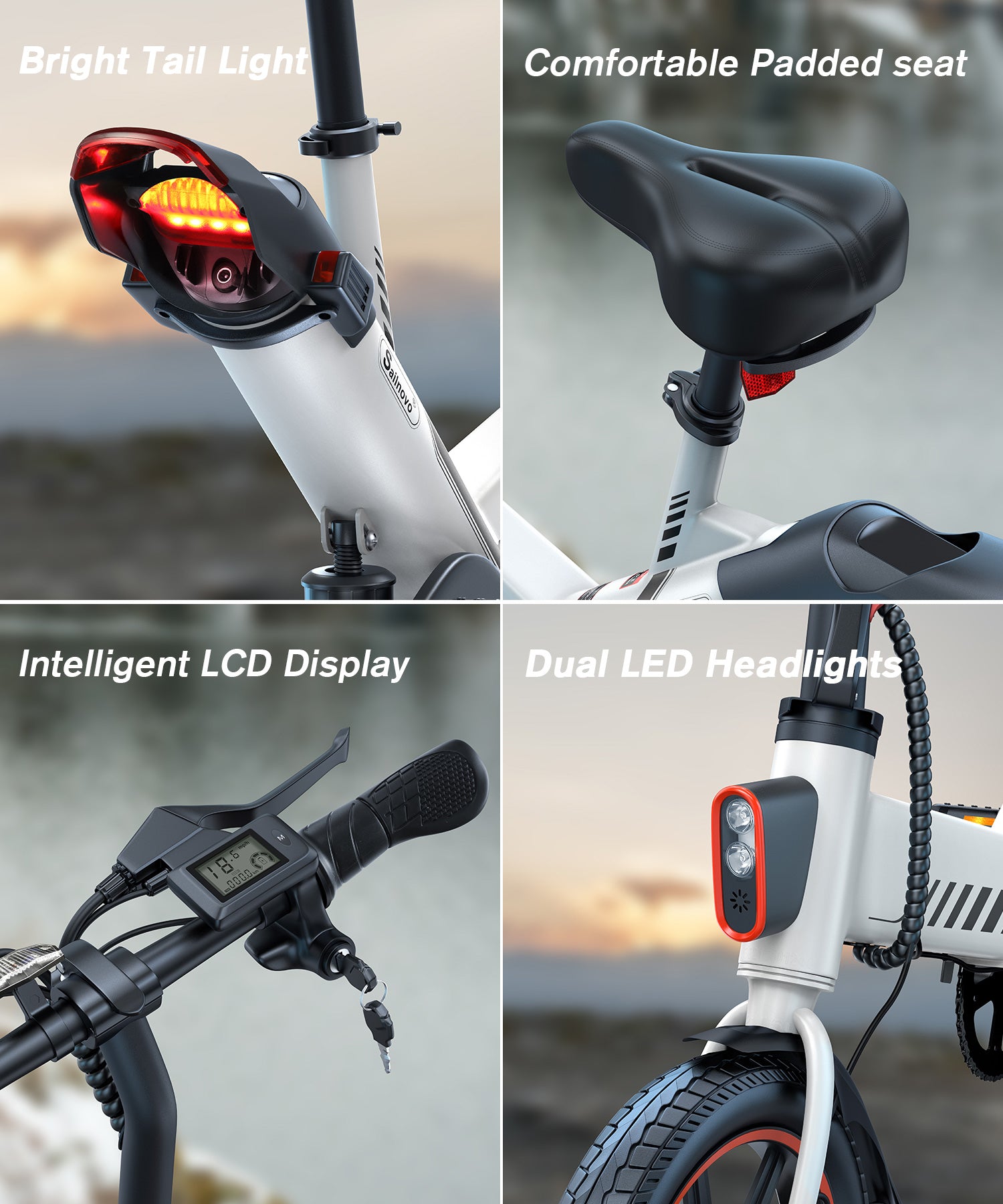 Wooken Y1-14 Urban Commuter Folding Electric Bike Wooken