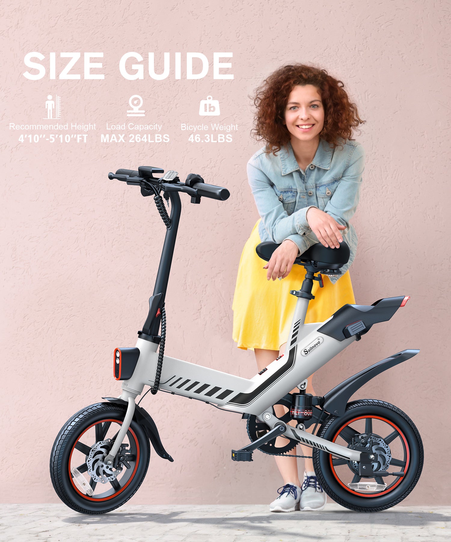 Wooken Y1-14 Urban Commuter Folding Electric Bike Wooken