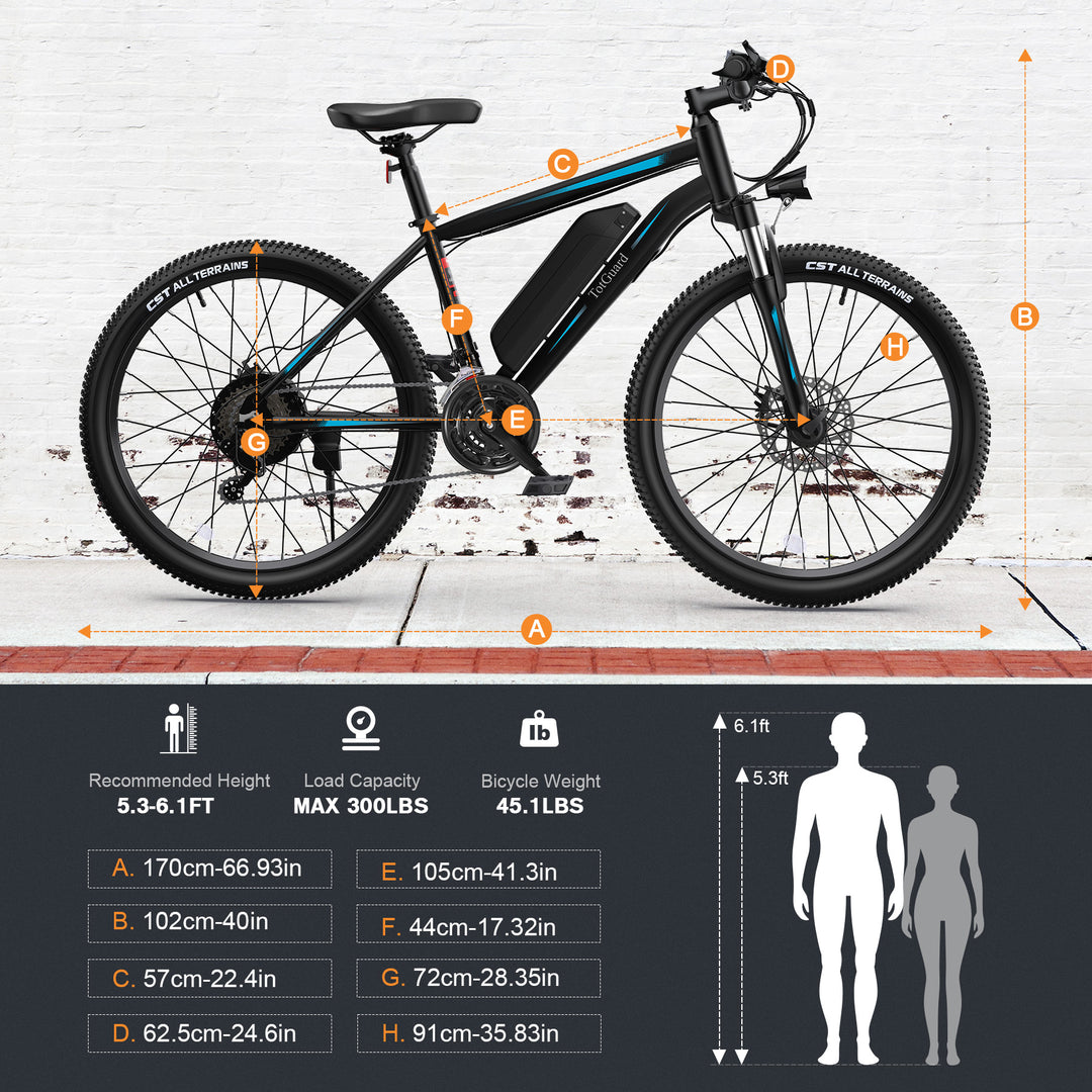 ?Wooken T-266 Adult Commuter Electric Mountain Bike Wooken