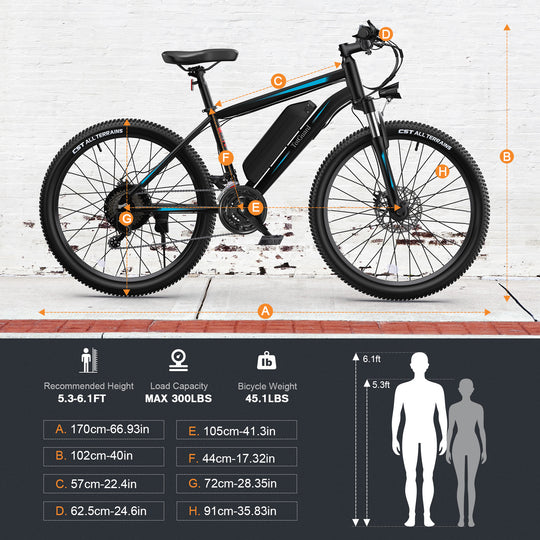 ?Wooken T-266 Adult Commuter Electric Mountain Bike Wooken