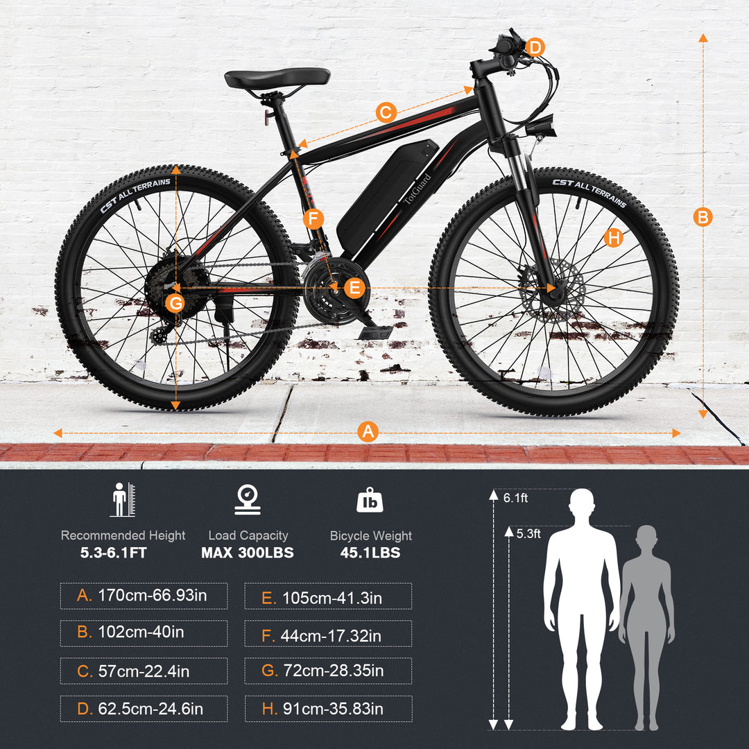 ?Wooken T-266 Adult Commuter Electric Mountain Bike Wooken