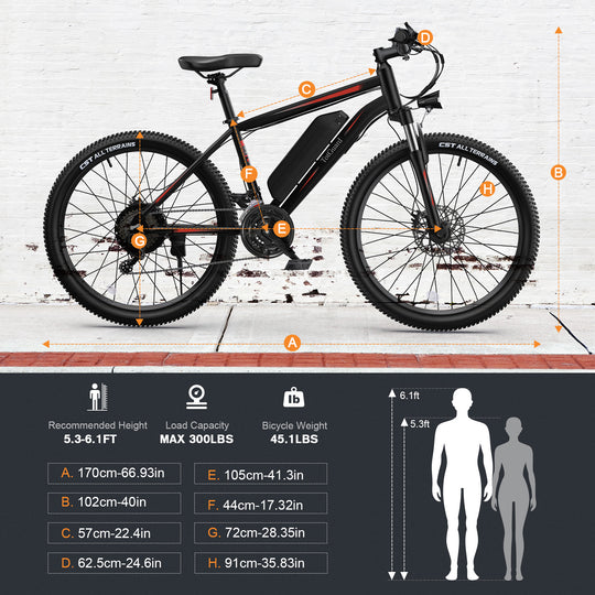 ?Wooken T-266 Adult Commuter Electric Mountain Bike Wooken