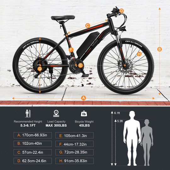 ?Wooken T-266 Adult Commuter Electric Mountain Bike Wooken