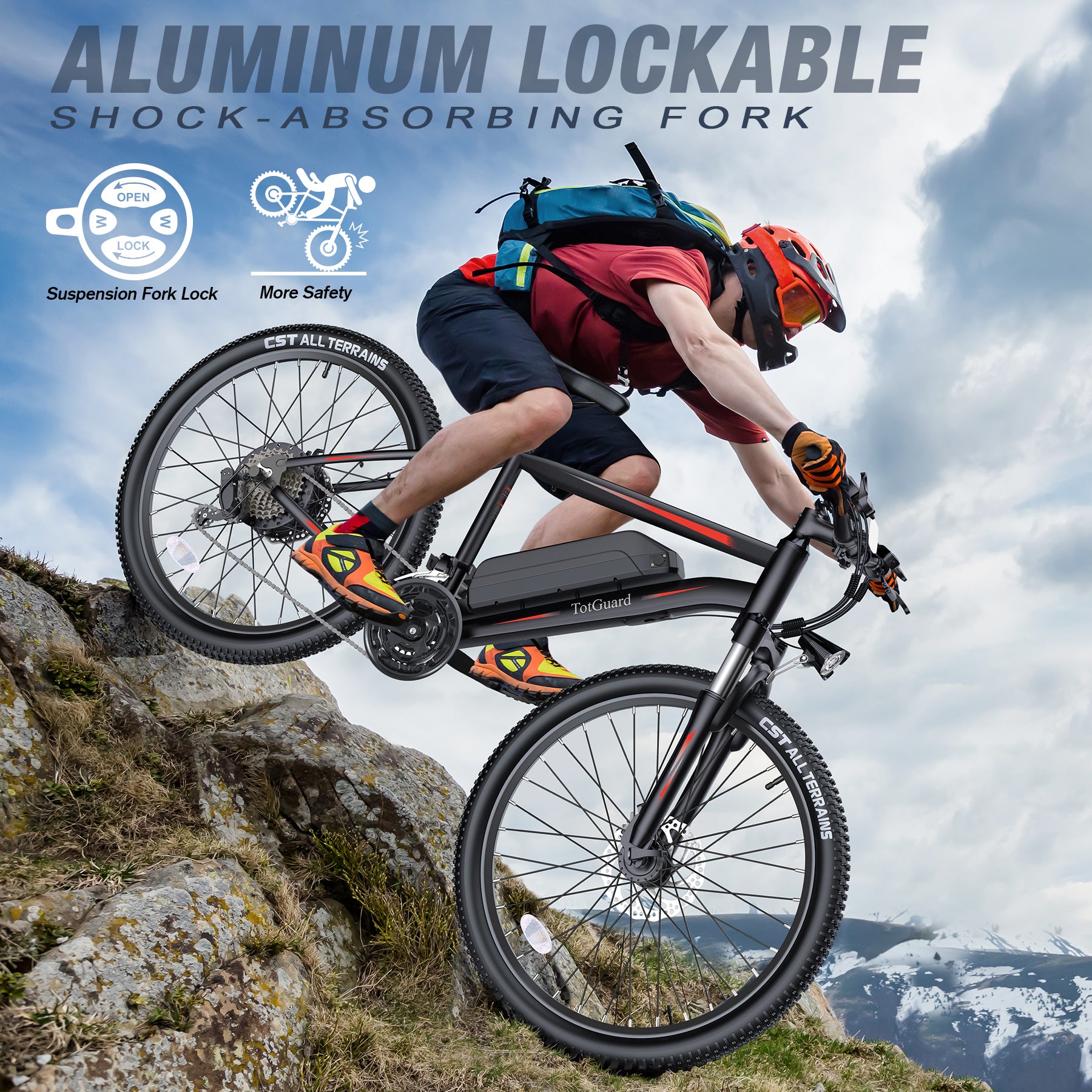 ‎Wooken T-266 Adult Commuter Electric Mountain Bike Wooken