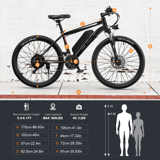 ?Wooken T-266 Adult Commuter Electric Mountain Bike Wooken