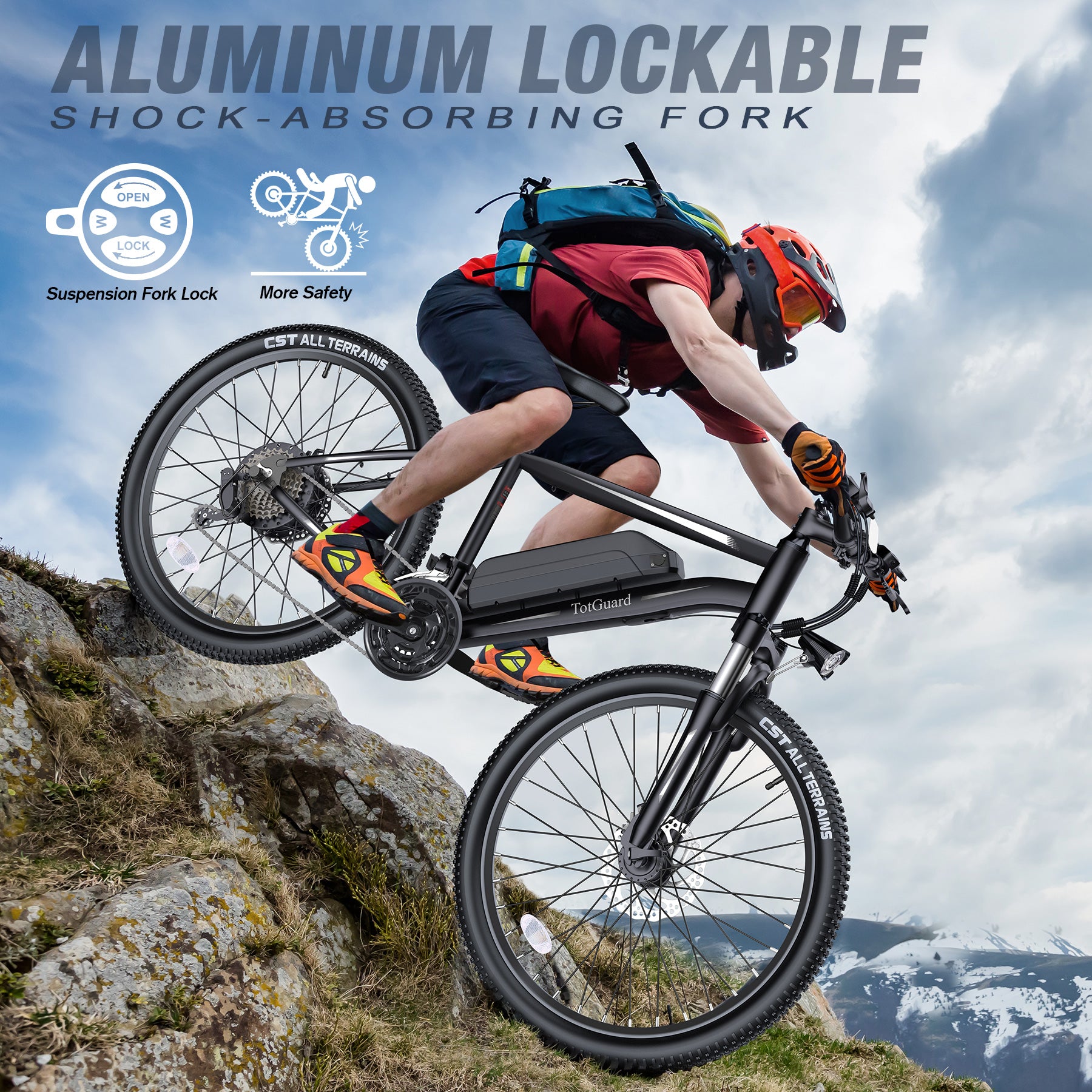 ‎Wooken T-266 Adult Commuter Electric Mountain Bike Wooken