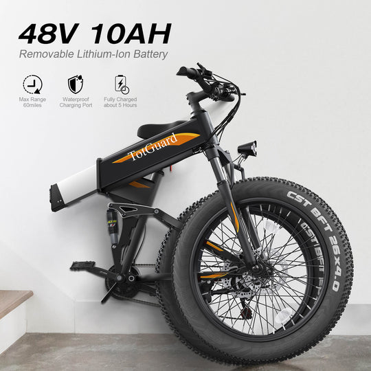 Wooken T-268 All Terrain Folding Fat Tire Electric Bike Wooken
