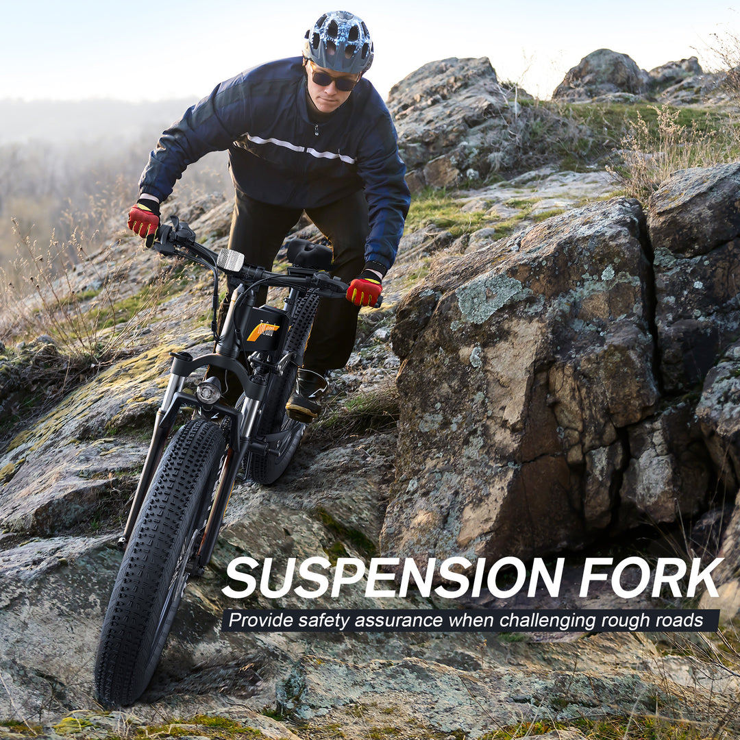 Wooken T-268 All Terrain Folding Fat Tire Electric Bike Wooken