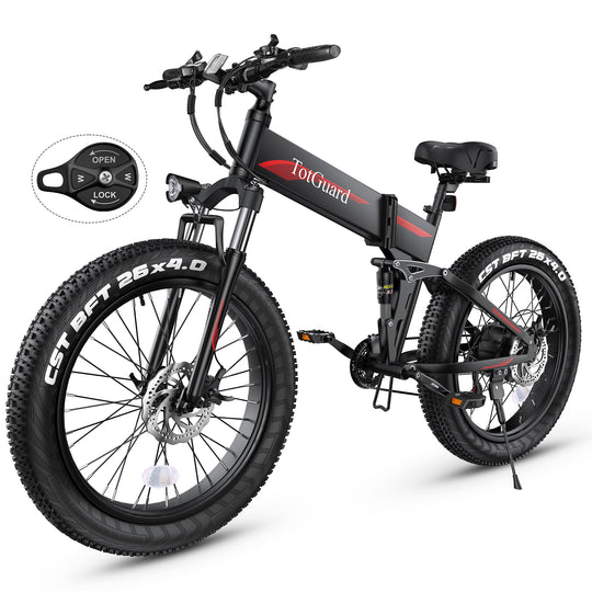 Wooken T-268 All Terrain Folding Fat Tire Electric Bike Wooken