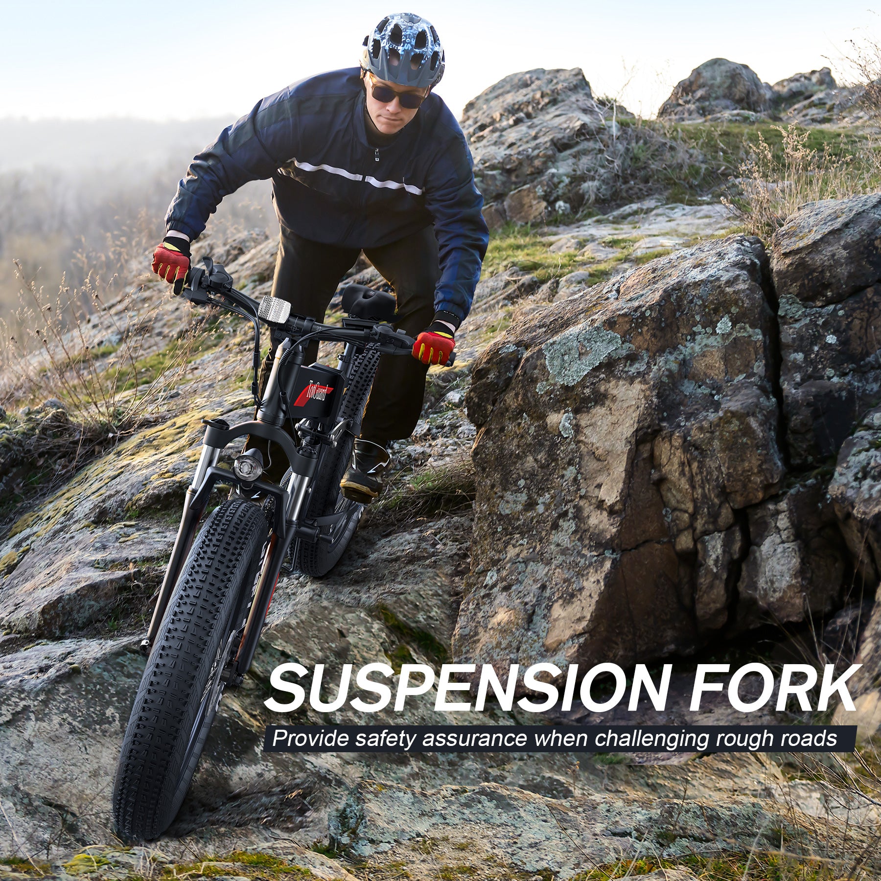 Wooken T-268 All Terrain Folding Fat Tire Electric Bike Wooken