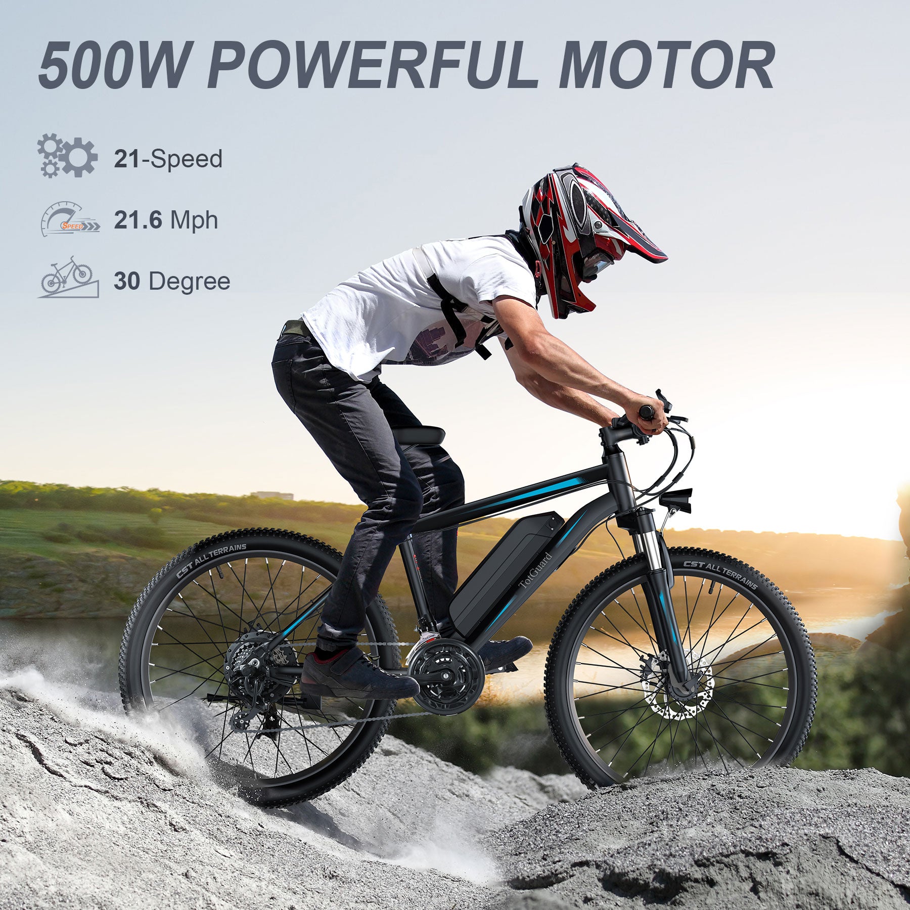 Wooken T-276 Adult Adventure Electric Mountain Bike Wooken