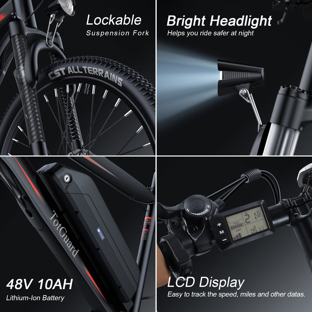 Wooken T-276 Adult Adventure Electric Mountain Bike Wooken