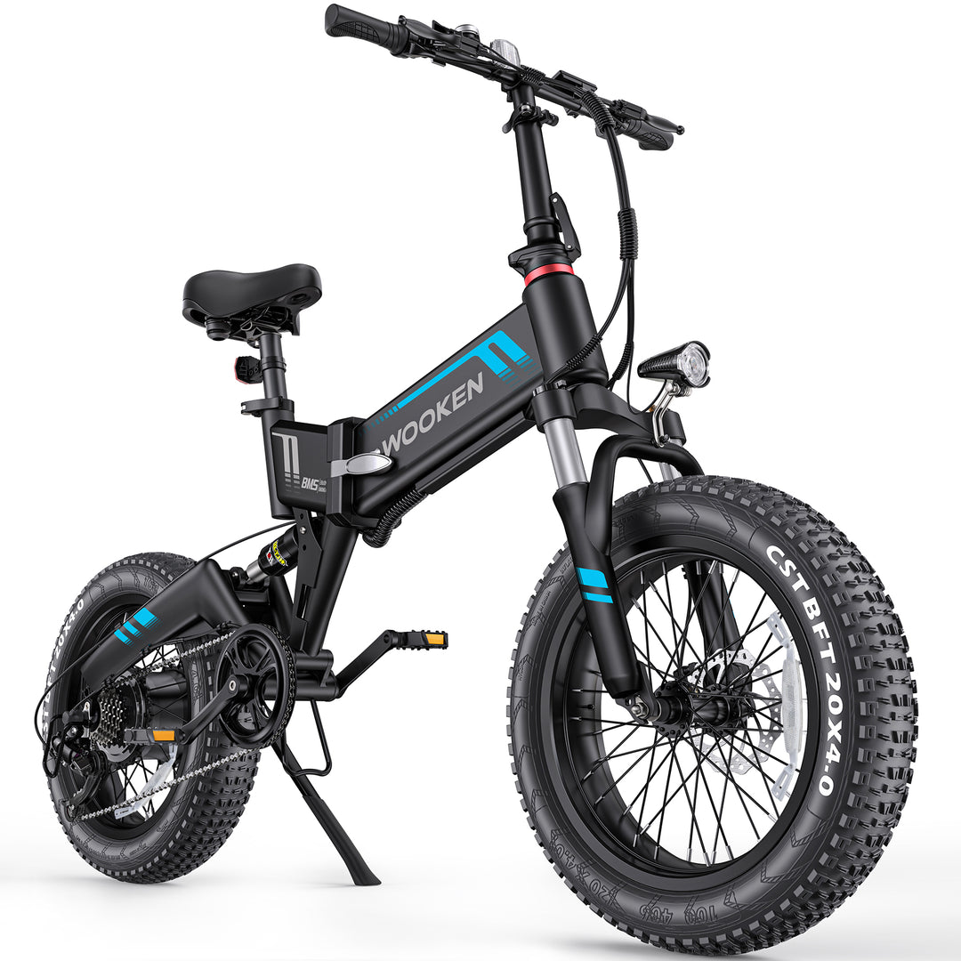 Wooken W-206 Full Suspension Folding Fat Tire Electric Bike Wooken