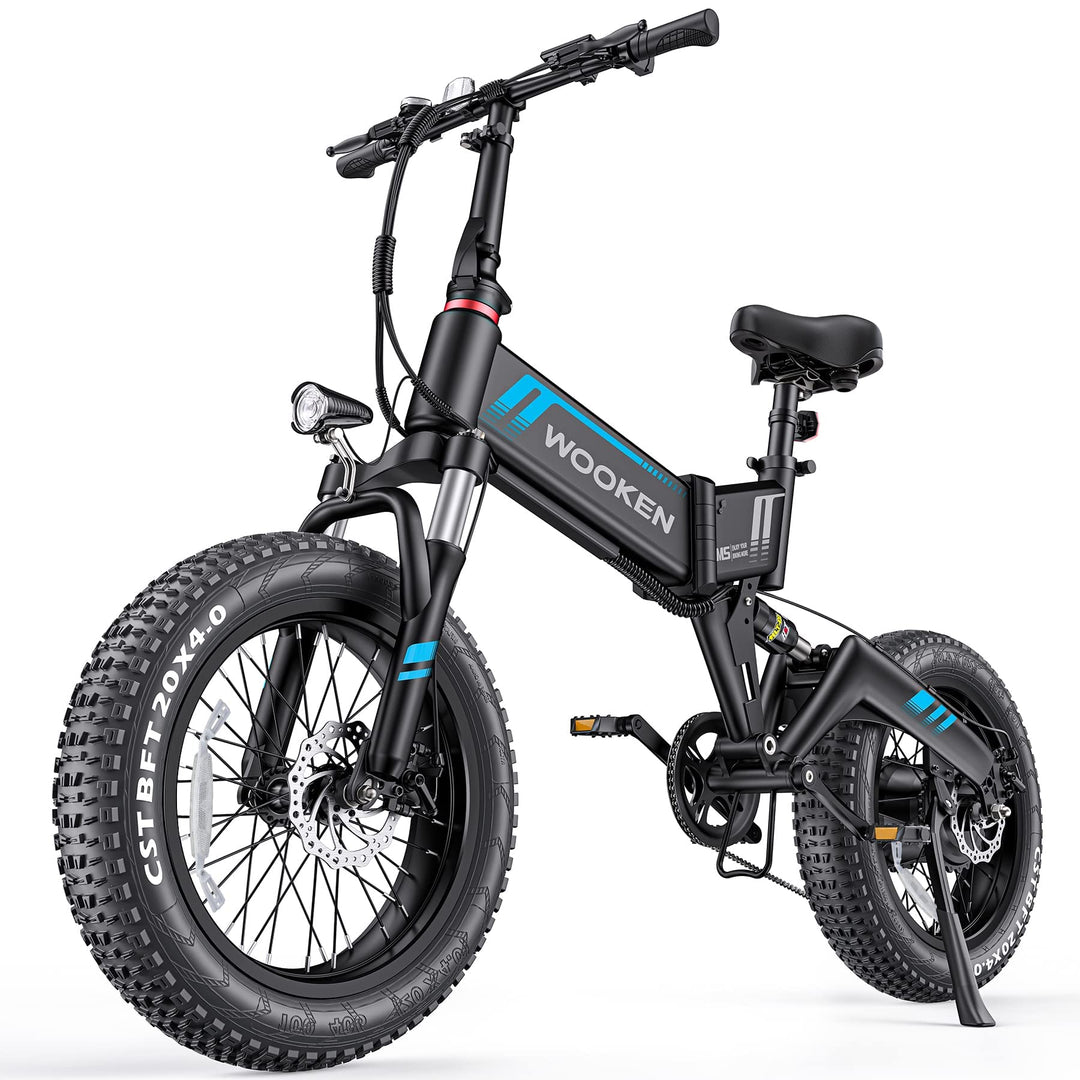 Wooken W-206 Full Suspension Folding Fat Tire Electric Bike Wooken