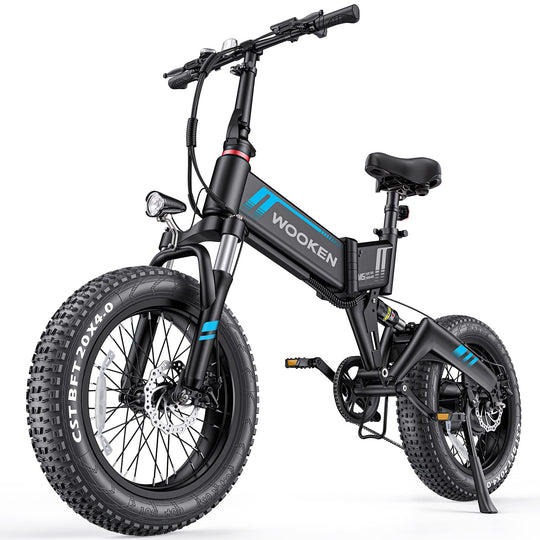 Wooken W-206 Full Suspension Folding Fat Tire Electric Bike Wooken