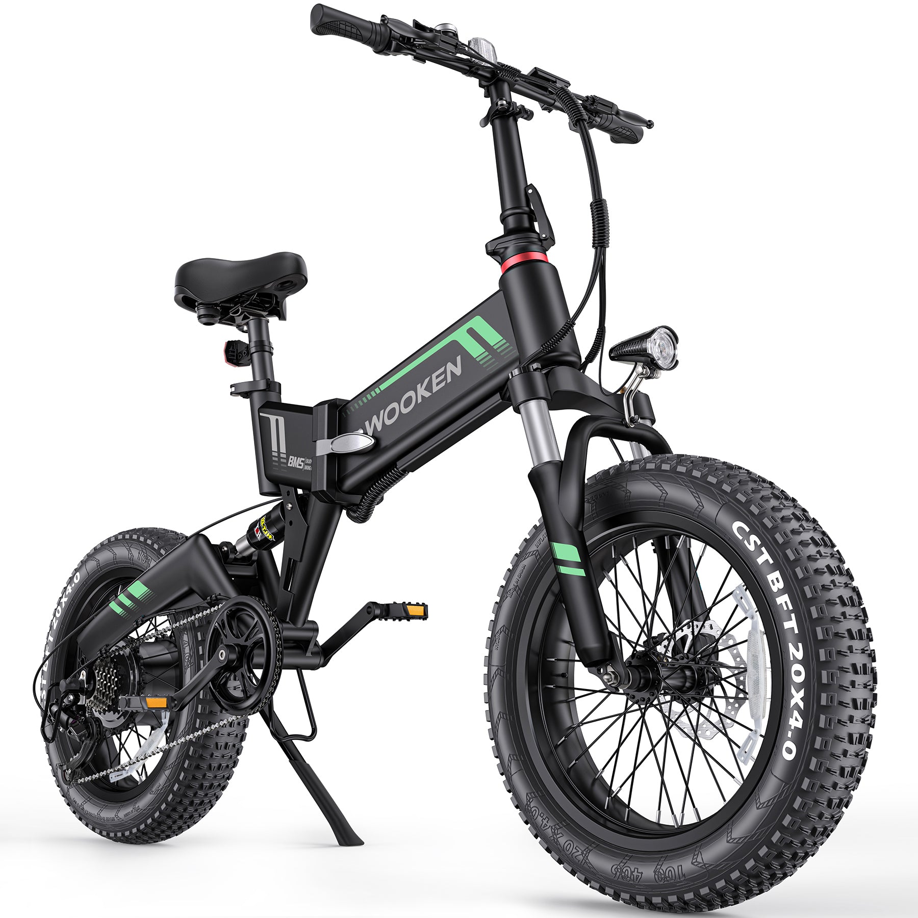 Wooken W-206 Full Suspension Folding Fat Tire Electric Bike Wooken