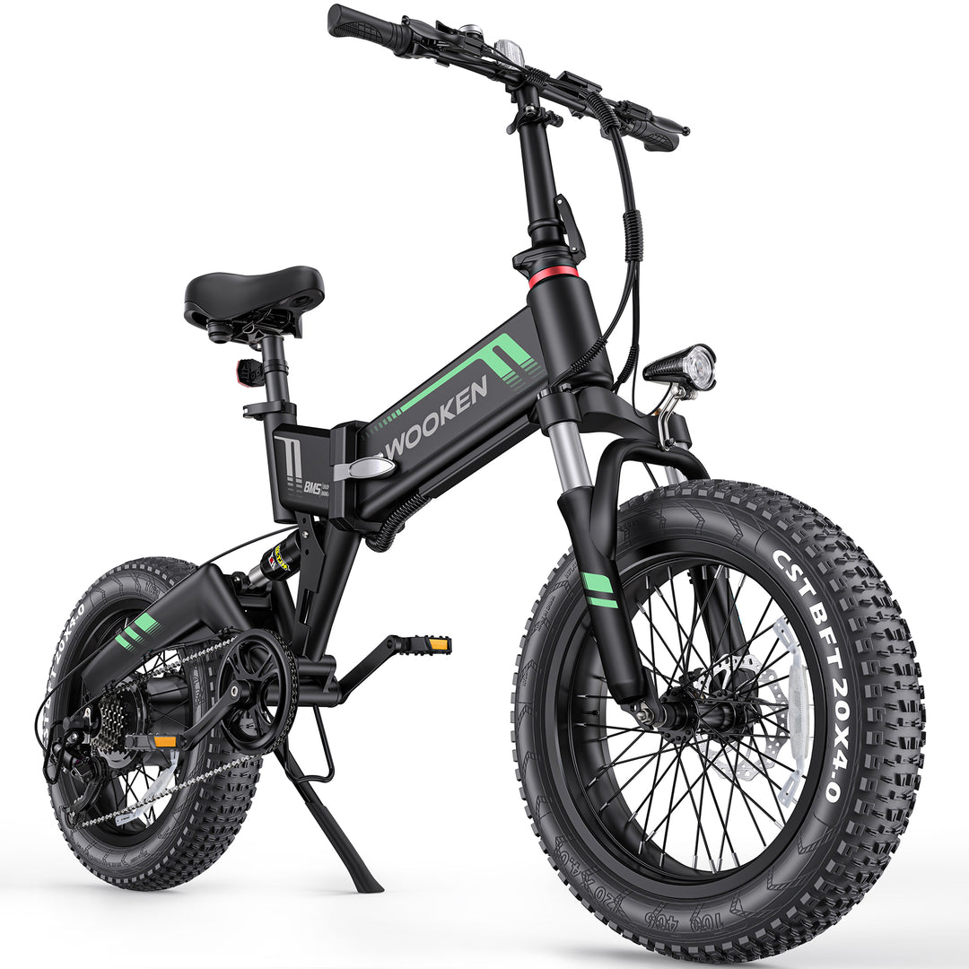 Wooken W-206 Full Suspension Folding Fat Tire Electric Bike Wooken