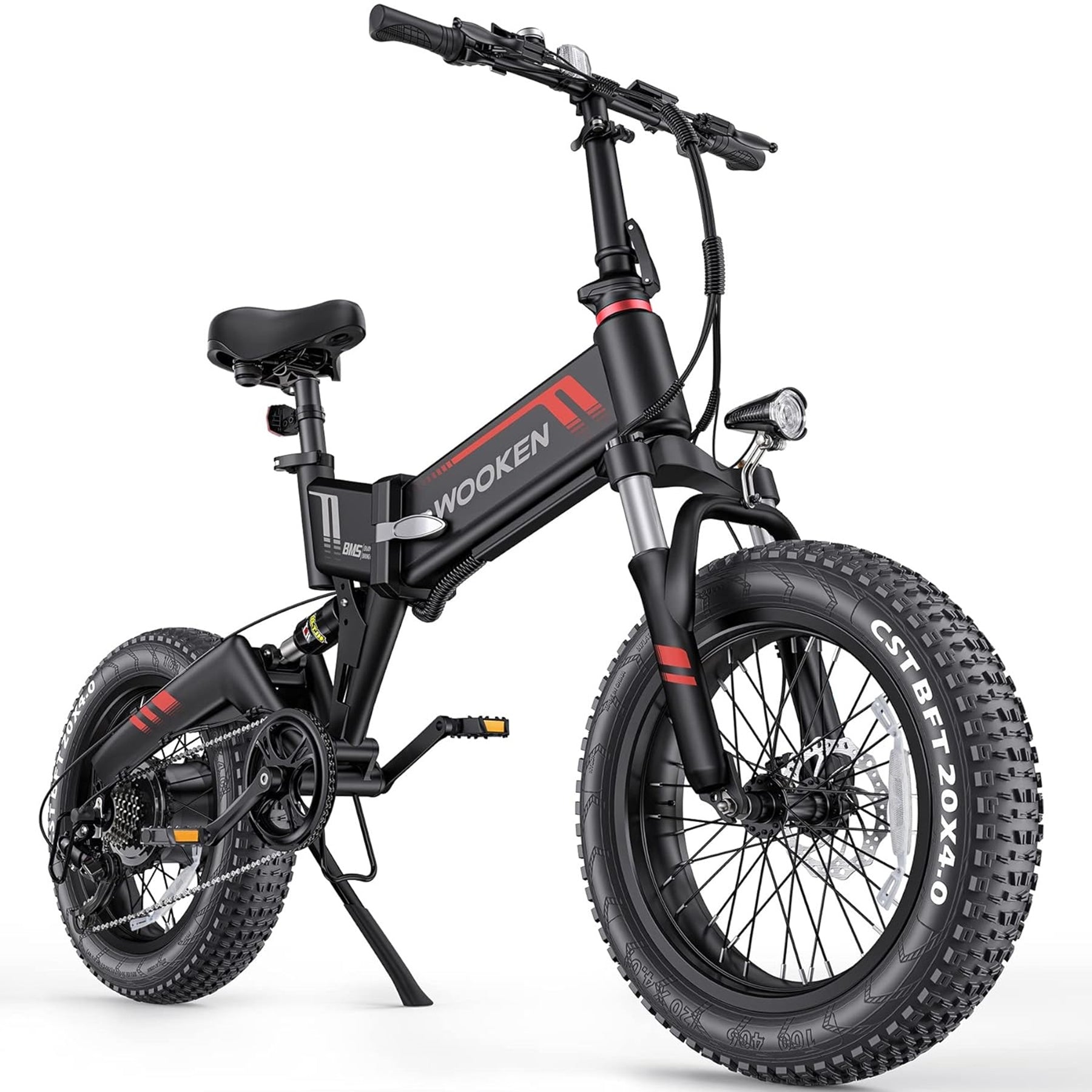 Wooken W-206 Full Suspension Folding Fat Tire Electric Bike Wooken