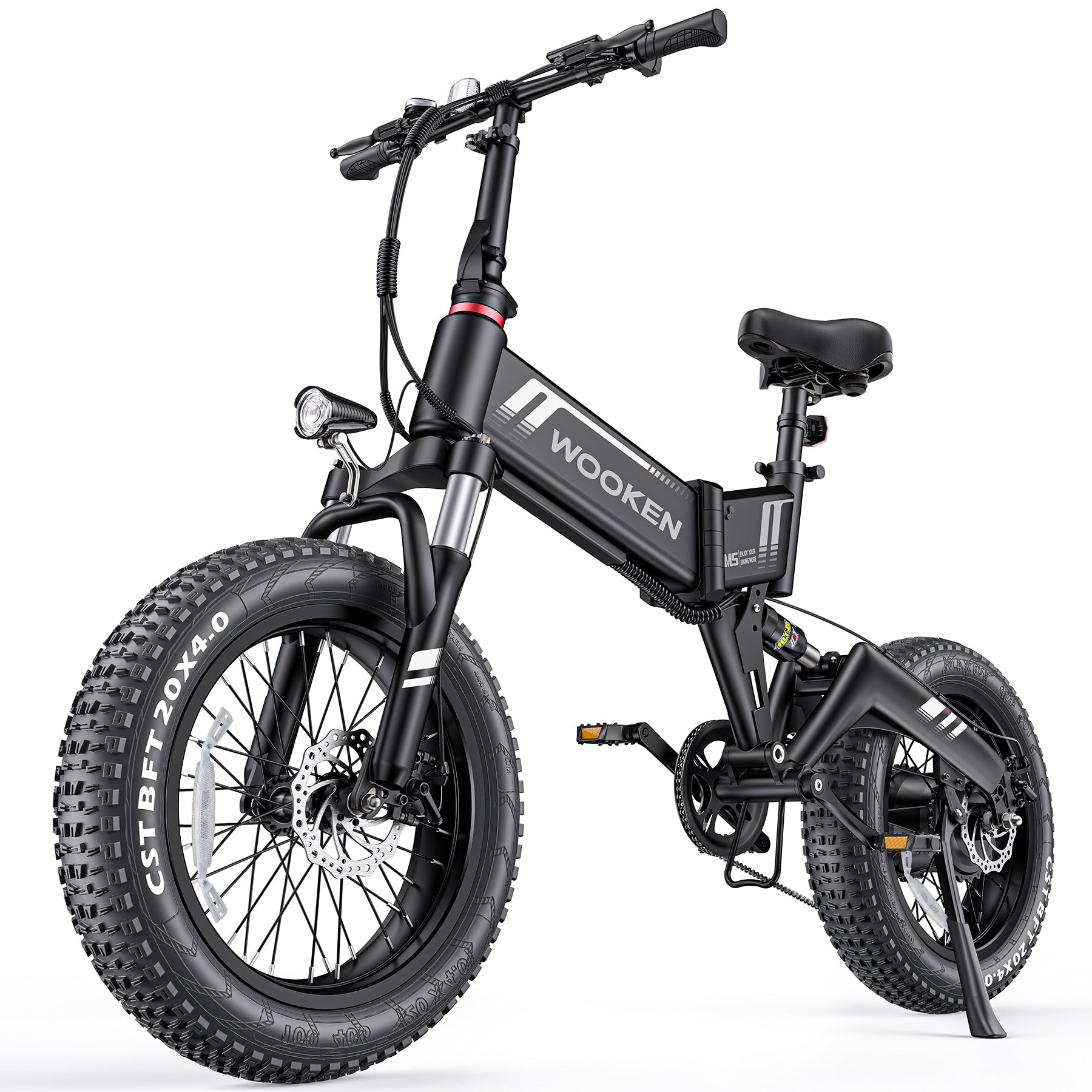 Wooken W-206 Full Suspension Folding Fat Tire Electric Bike Wooken