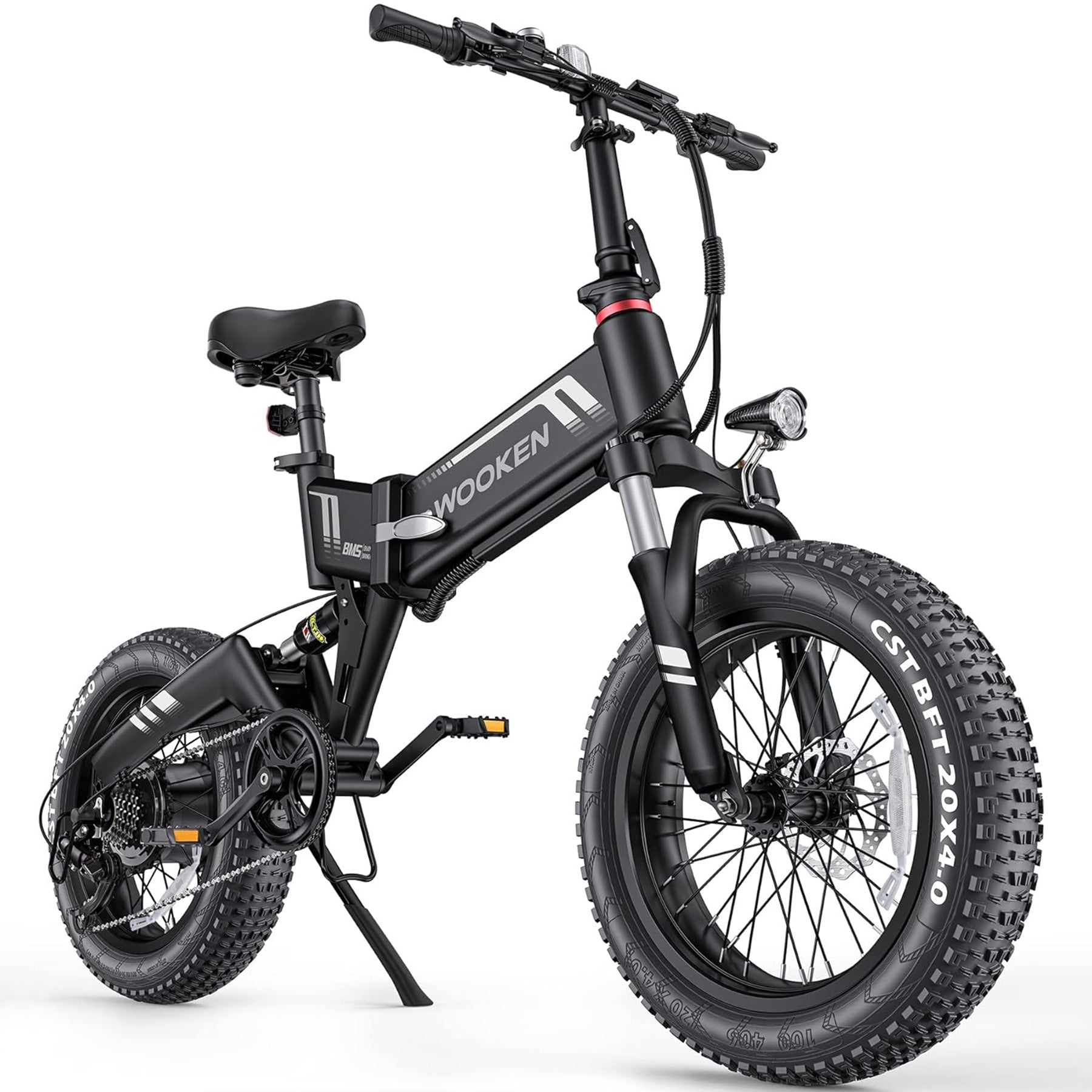 Wooken W-206 Full Suspension Folding Fat Tire Electric Bike Wooken