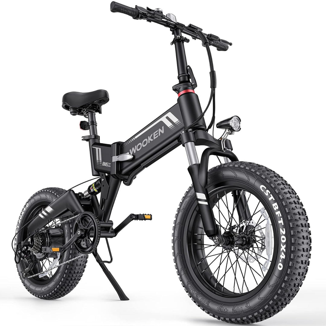 Wooken W-206 Full Suspension Folding Fat Tire Electric Bike Wooken