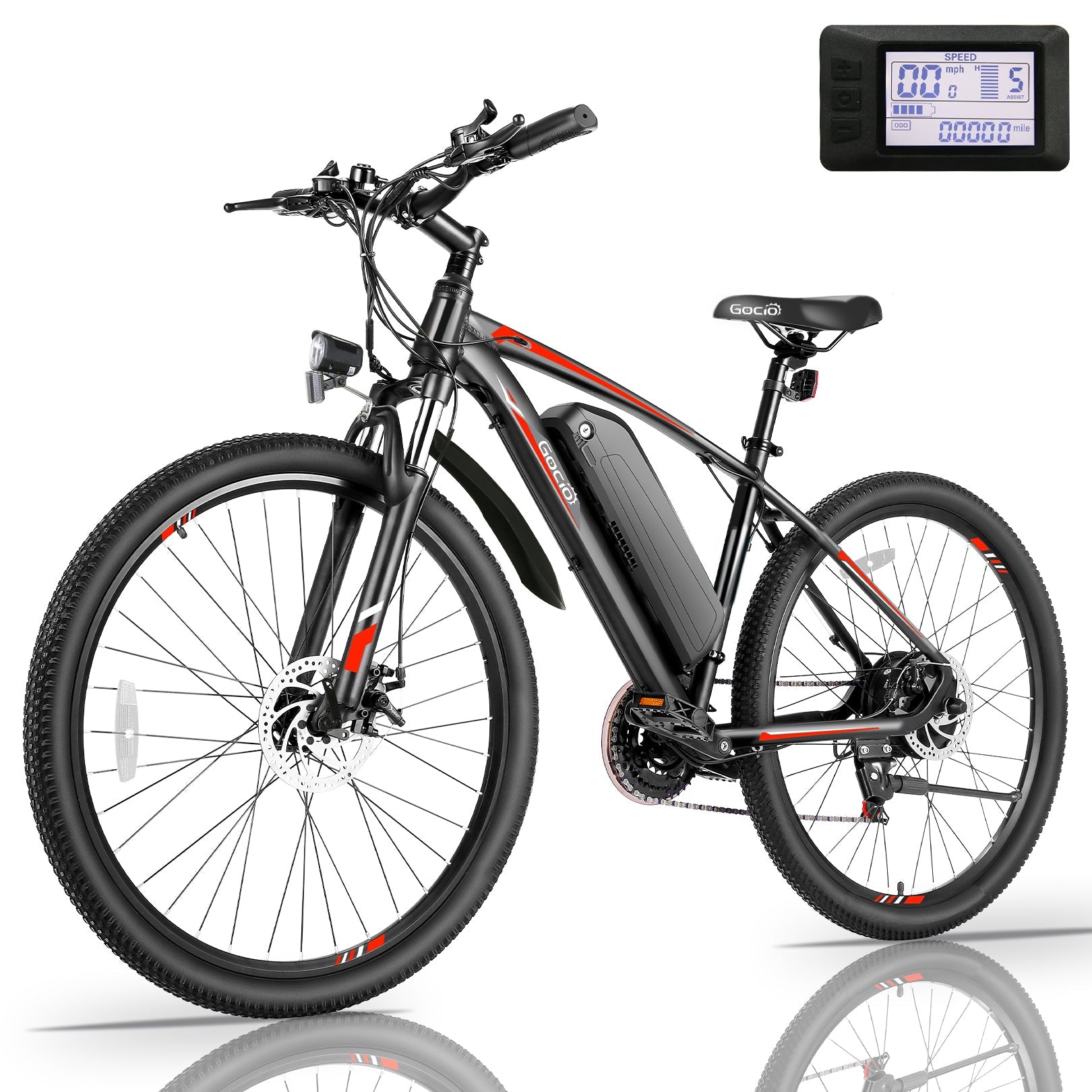 Gocio A-017 27.5" Electric Mountain Bike High-Step Off Road Ebike GOCIO