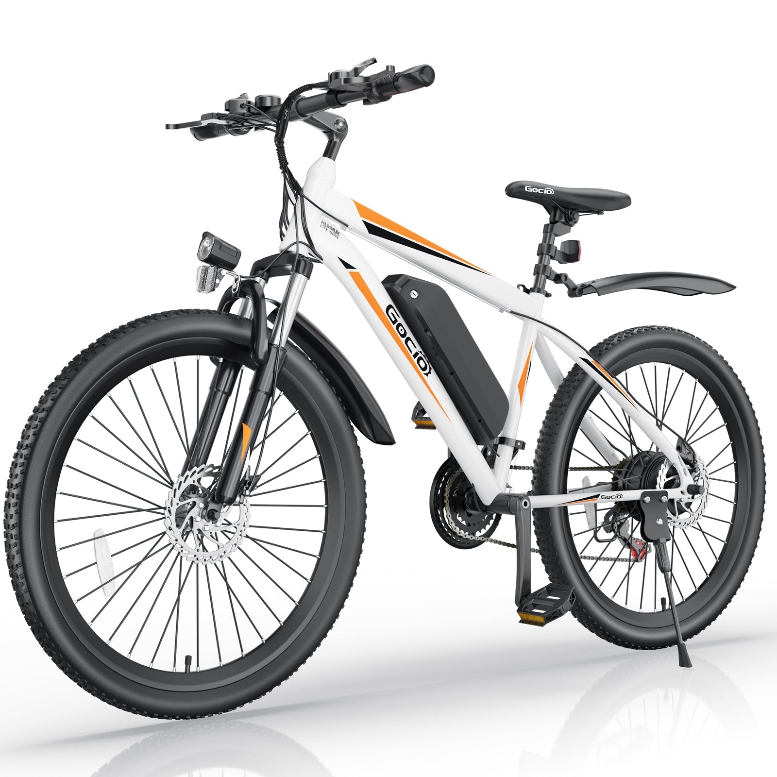 Gocio 500w Electric Bike 26 inch Electric Bicycle for Adults with Cruise Control System Ebike, Mountain Bike with Removable 375Wh Lithium-Ion Battery