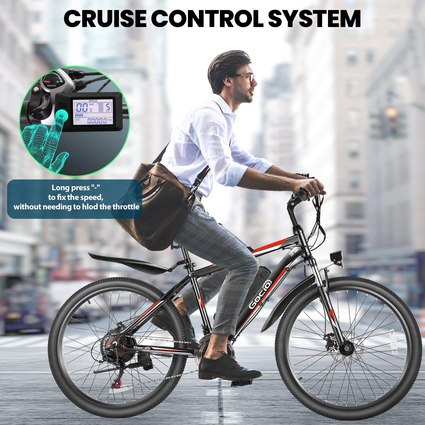 Gocio A-019 Off Road Electric Bike High-Step Mountain Electric Bike GOCIO