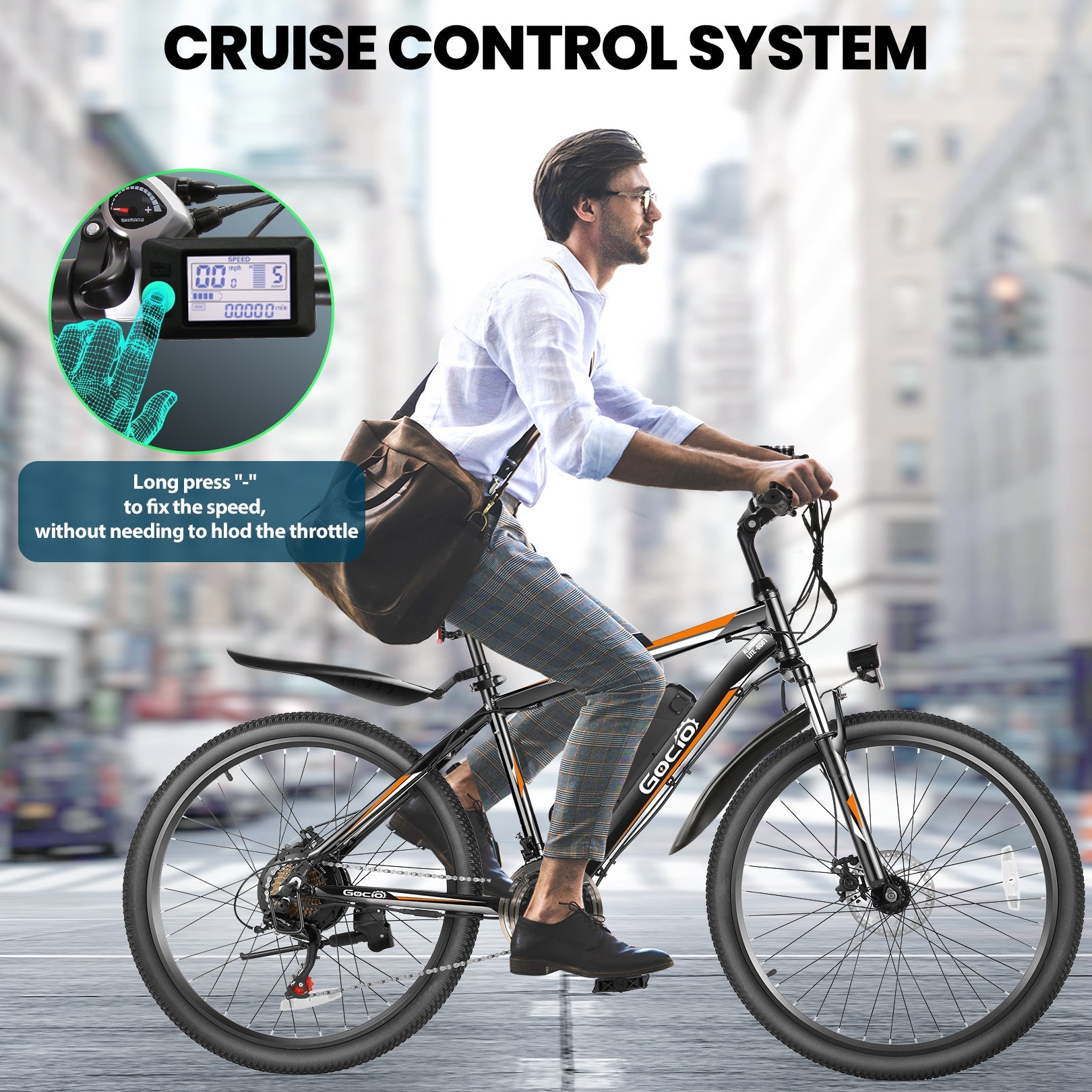 Gocio A-019 Off Road Electric Bike High-Step Mountain Electric Bike GOCIO