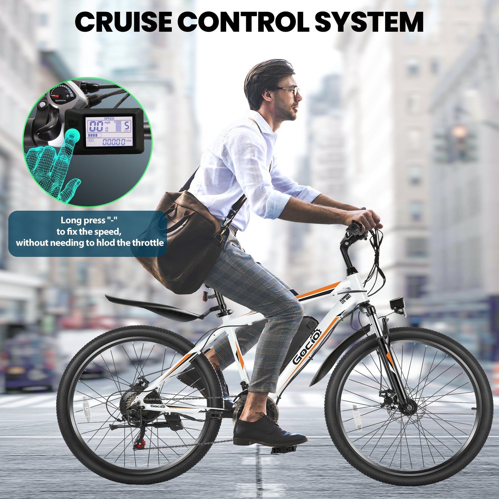 Gocio A-019 Off Road Electric Bike High-Step Mountain Electric Bike GOCIO