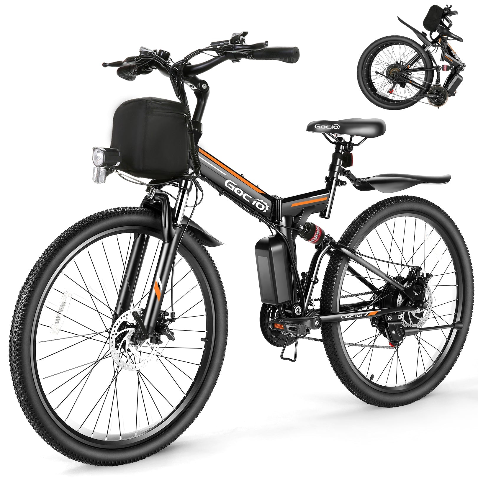 Gocio A-020 Full Suspension Electric Bike Folding Mountain Electric Bike GOCIO