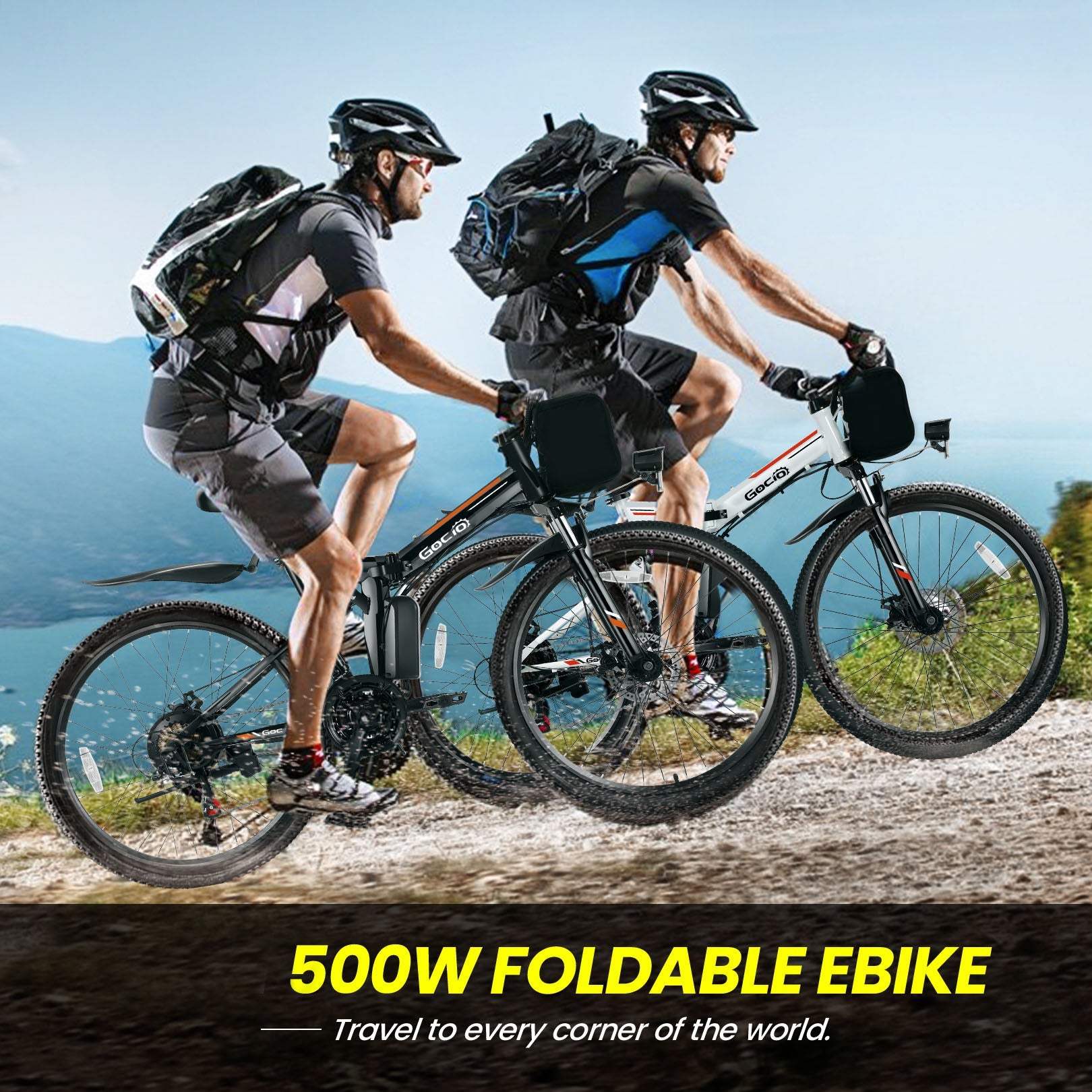 Gocio A-020 Full Suspension Electric Bike Folding Mountain Electric Bike GOCIO