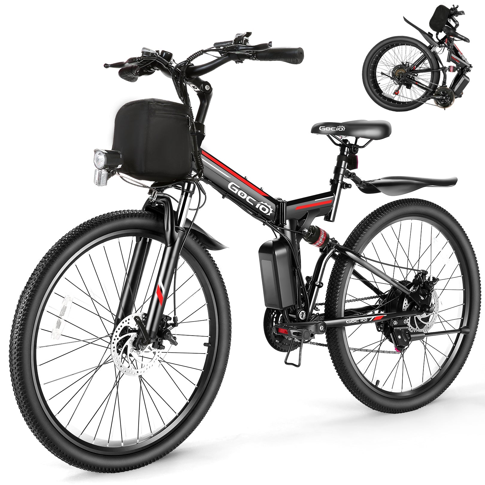 Gocio A-020 Full Suspension Electric Bike Folding Mountain Electric Bike GOCIO