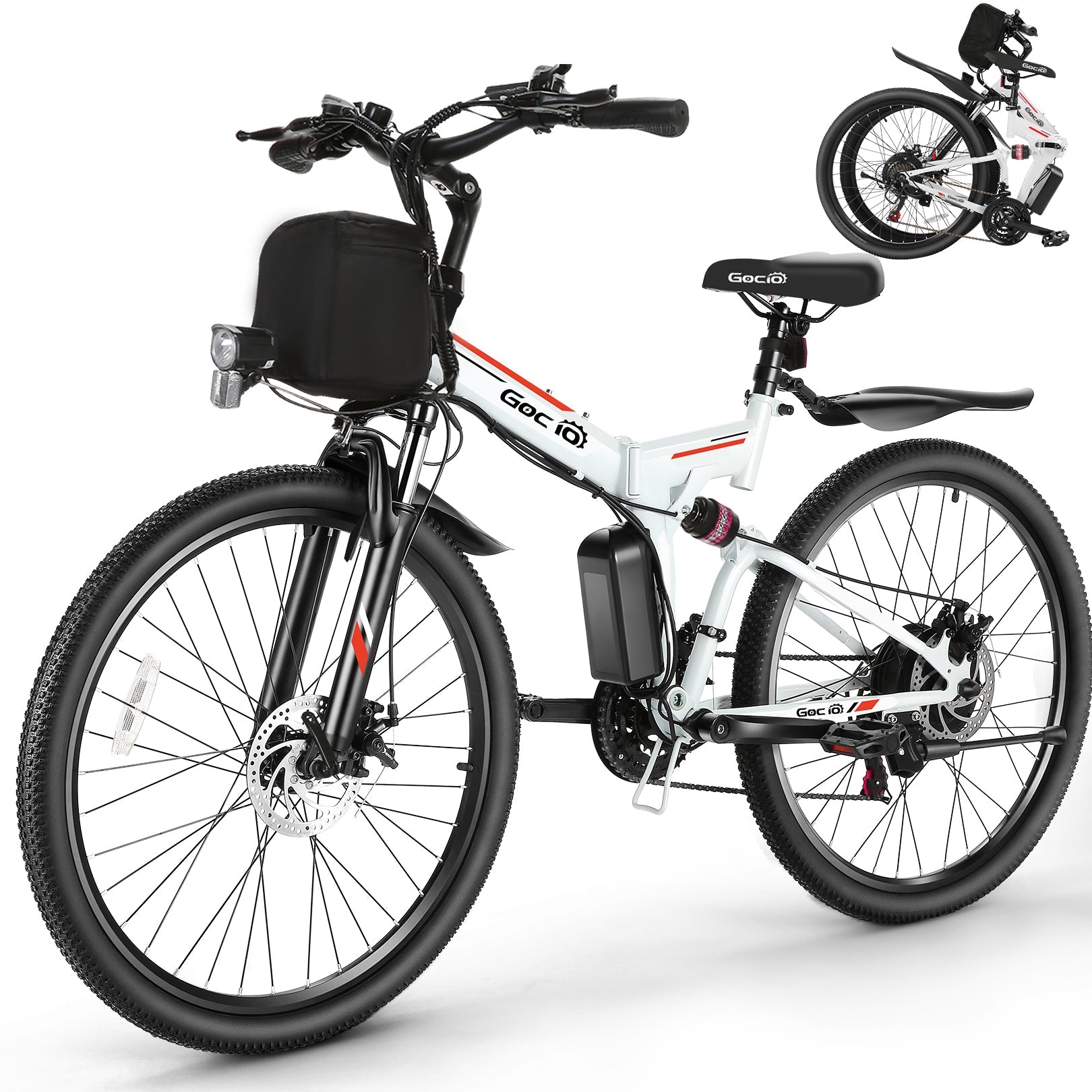 Gocio A-020 Full Suspension Electric Bike Folding Mountain Electric Bike GOCIO