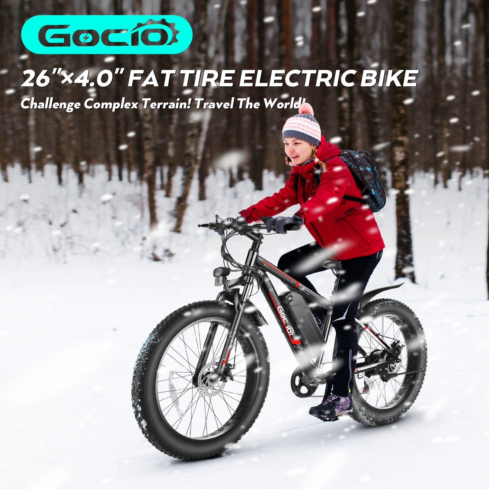 Wooken G-21 Mountain Electric Bike Fat Tire All Terrain Electric Bike Wooken