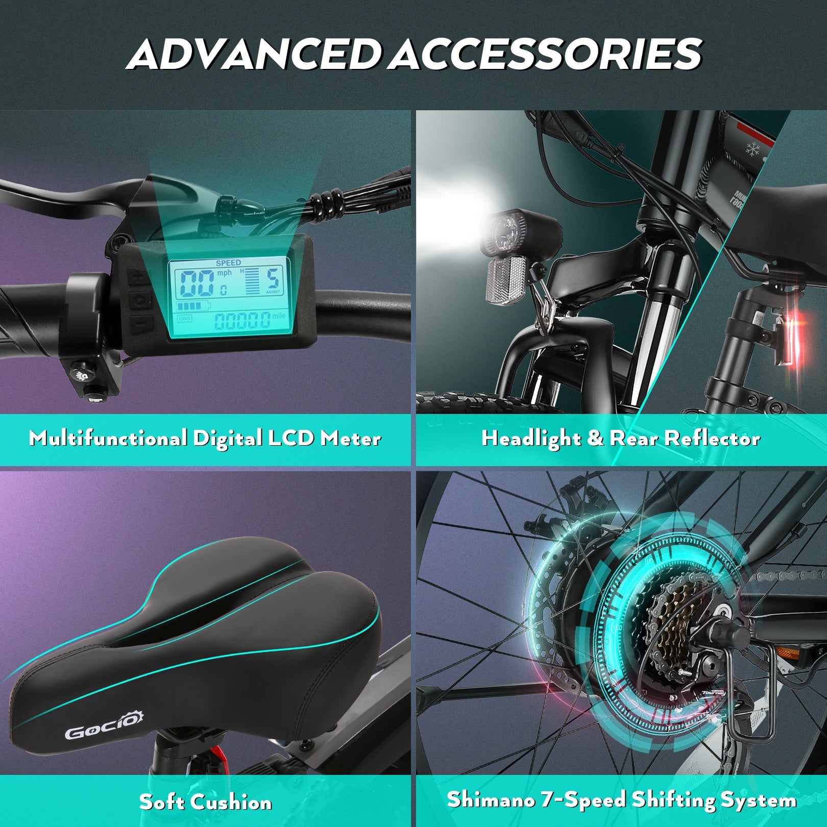 Wooken G-21 Mountain Electric Bike Fat Tire All Terrain Electric Bike Wooken