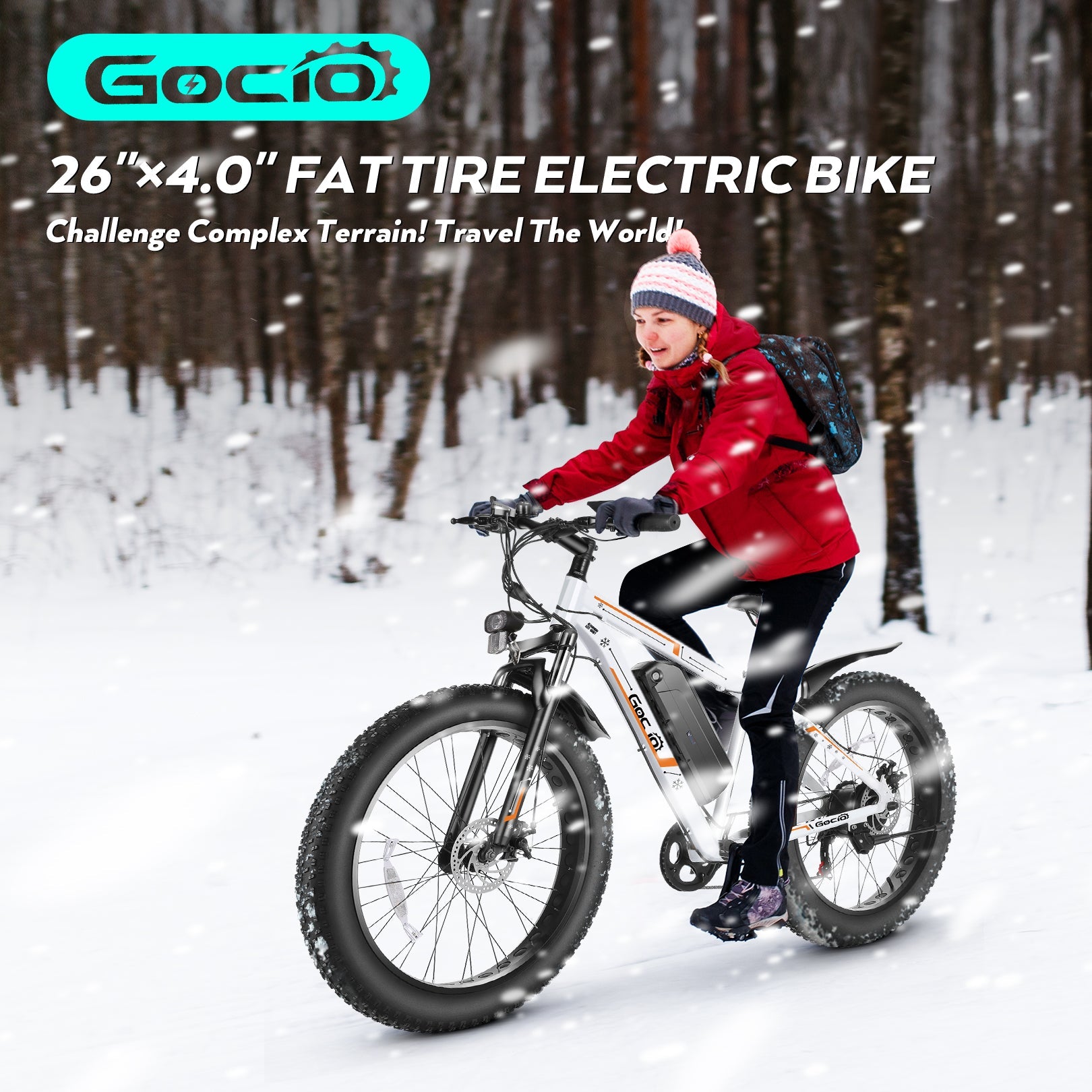 Wooken G-21 Mountain Electric Bike Fat Tire All Terrain Electric Bike Wooken