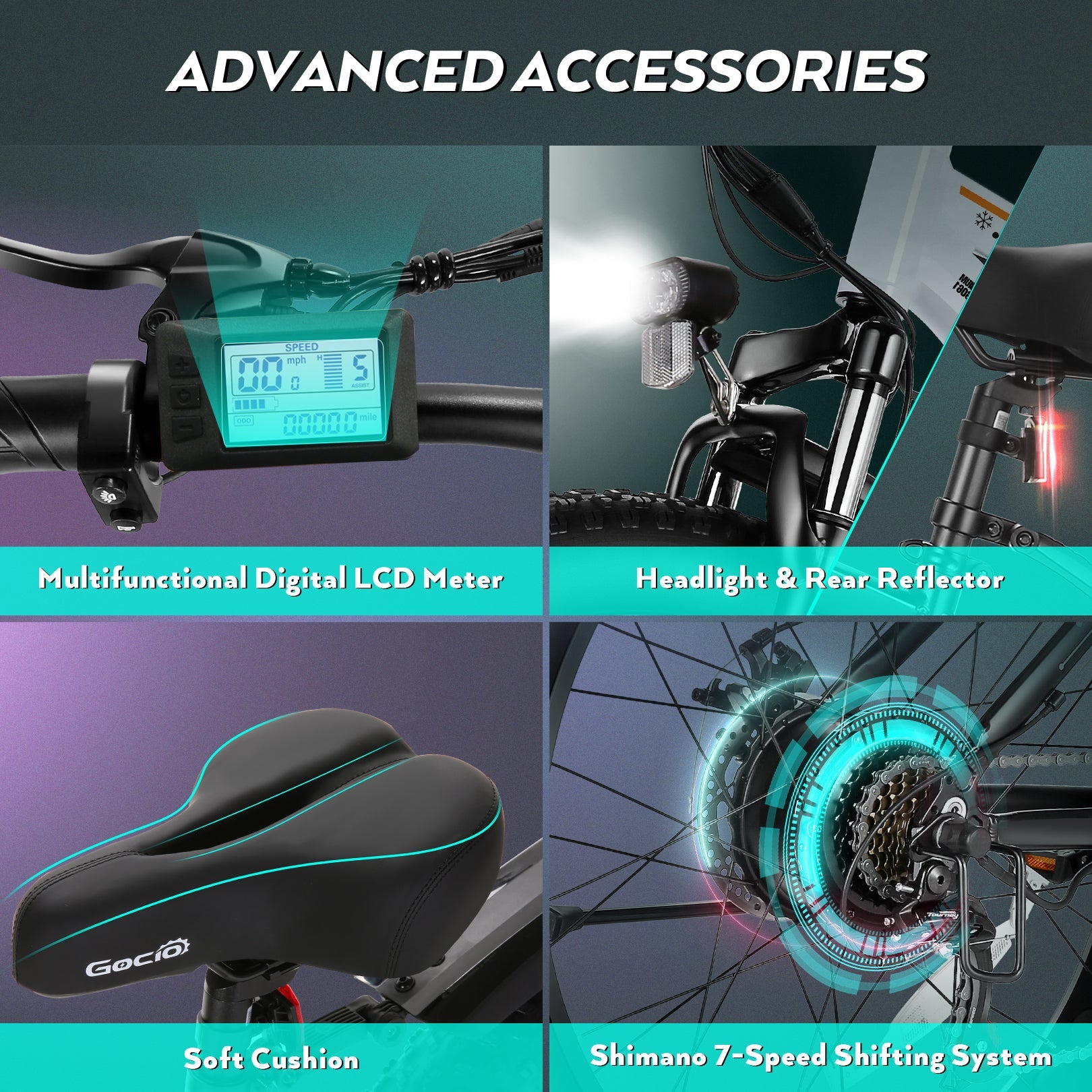 Wooken G-21 Mountain Electric Bike Fat Tire All Terrain Electric Bike Wooken