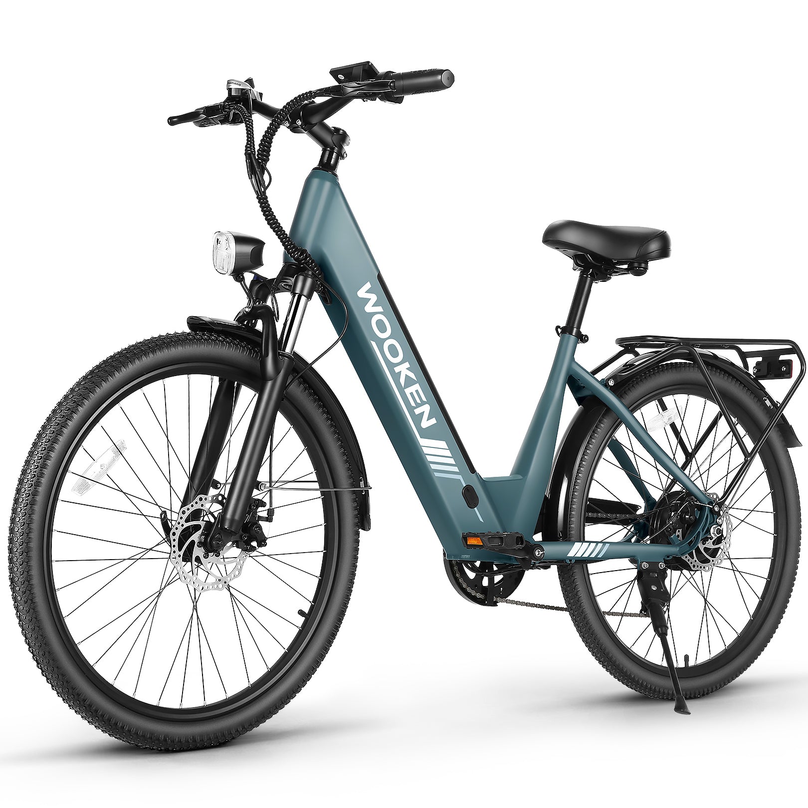 Wooken SwiftX Step-Thru Urban Commuter Electric Bike 48v 15ah / Light Blue Wooken SwiftX Step-Thru Urban Commuter Electric Bike 48v 15ah / Light Blue
