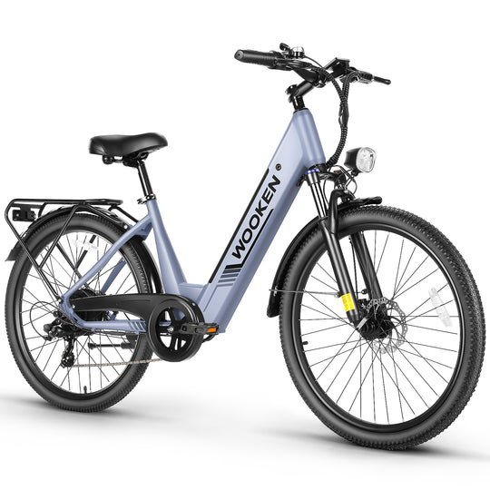 Wooken SwiftX Step-Thru Commuter Fat Tire Electric Bike Wooken