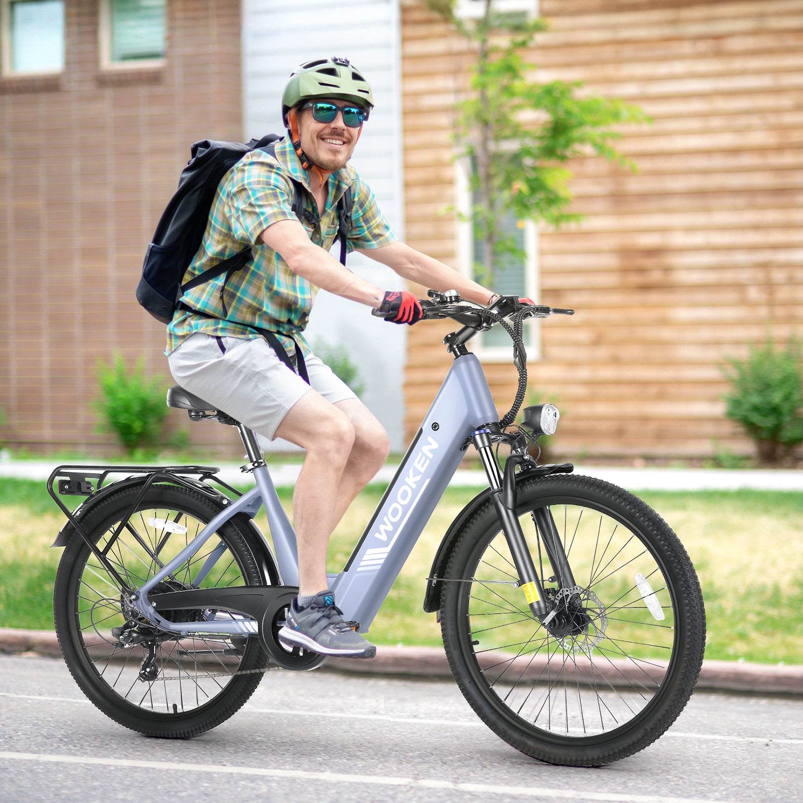 Wooken SwiftX Step-Thru Commuter Fat Tire Electric Bike Wooken